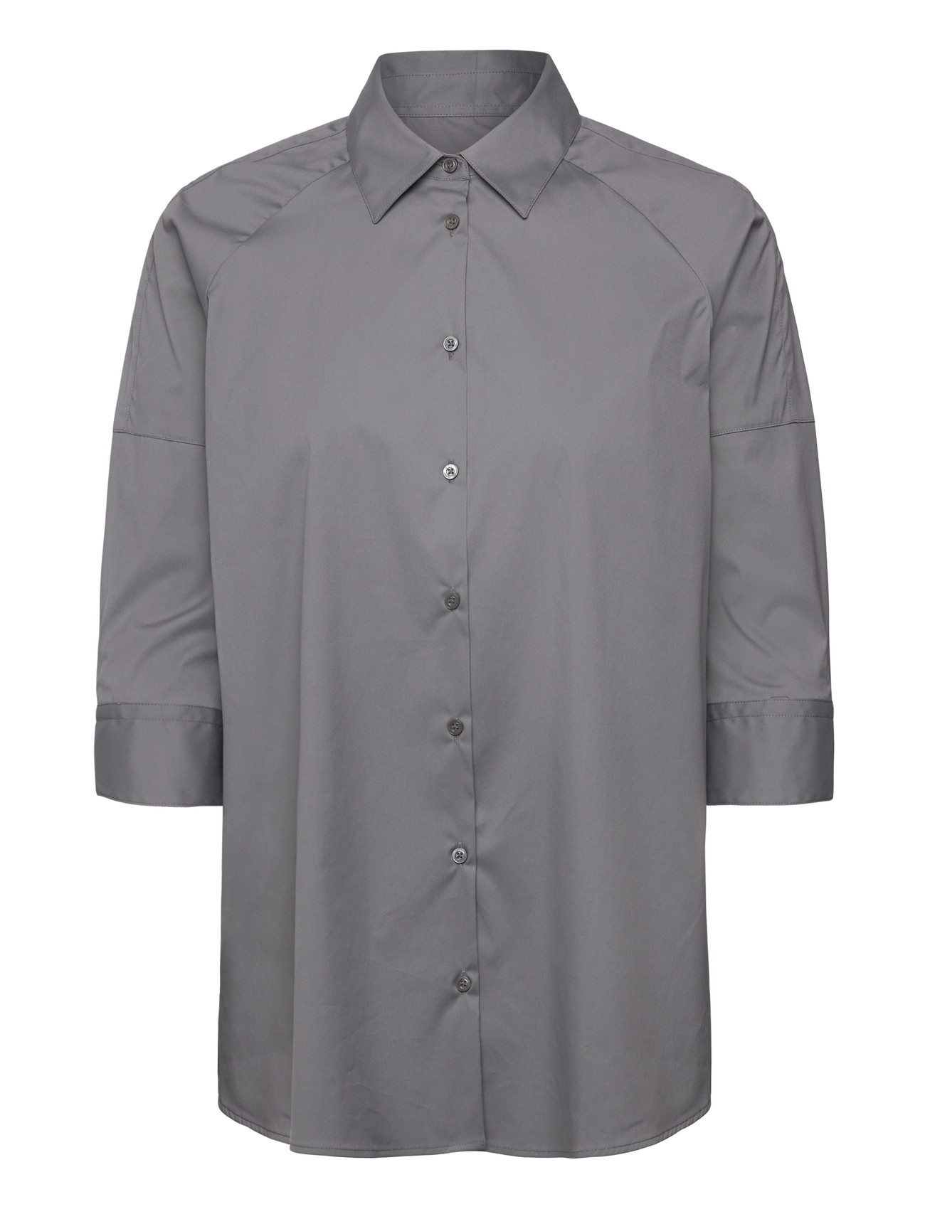 NAJA LAUF Gabie Shirt Fancy Poplin Grau - 32 - Damen