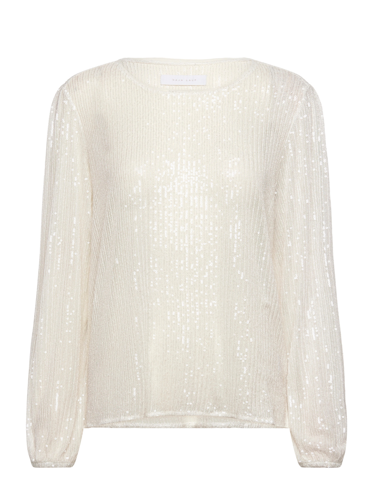 NAJA LAUF Jane Bluse Snow Pailletten Cream - S - Damen