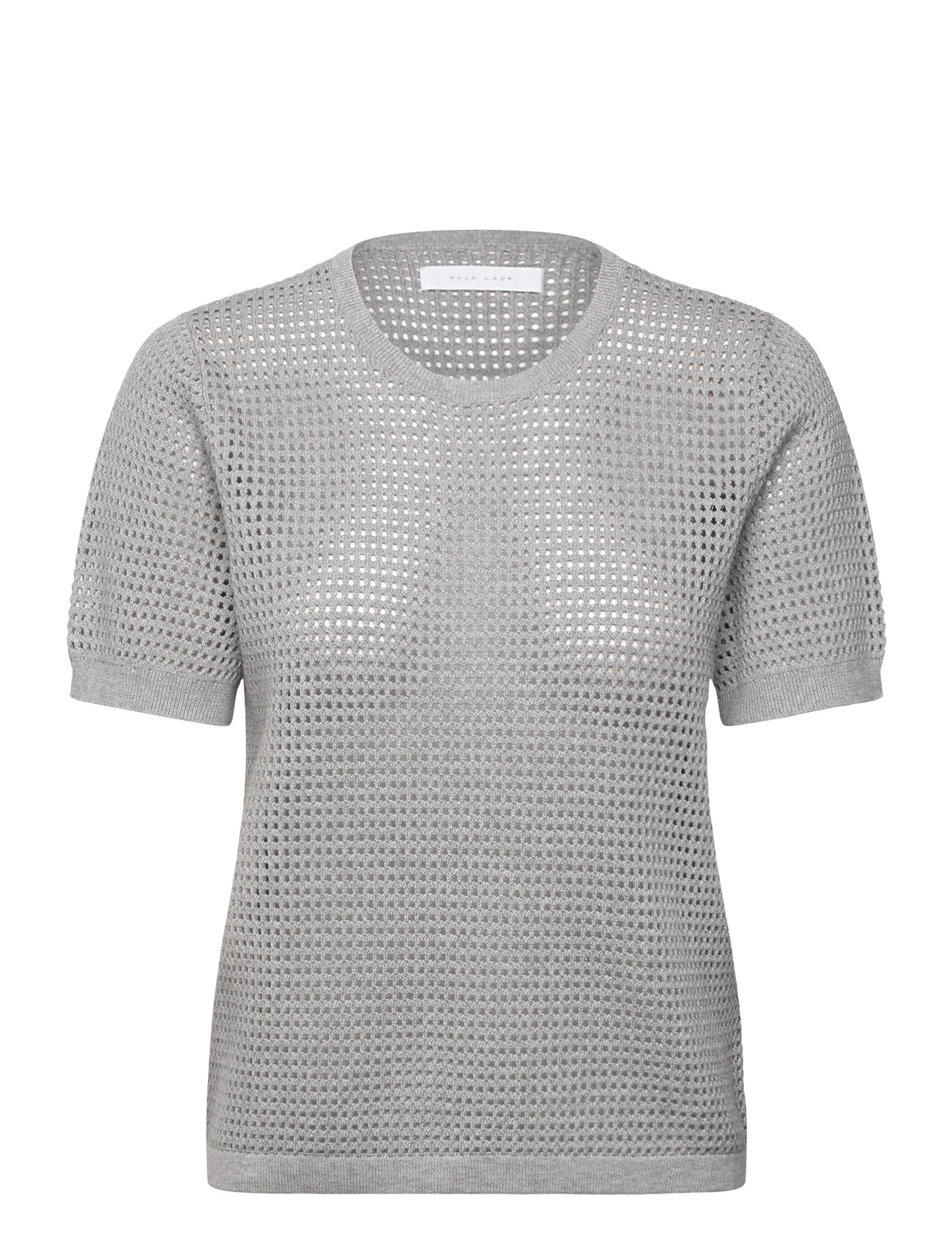 NAJA LAUF Claire Tshirt Fine Pointelle Grau - S - Damen