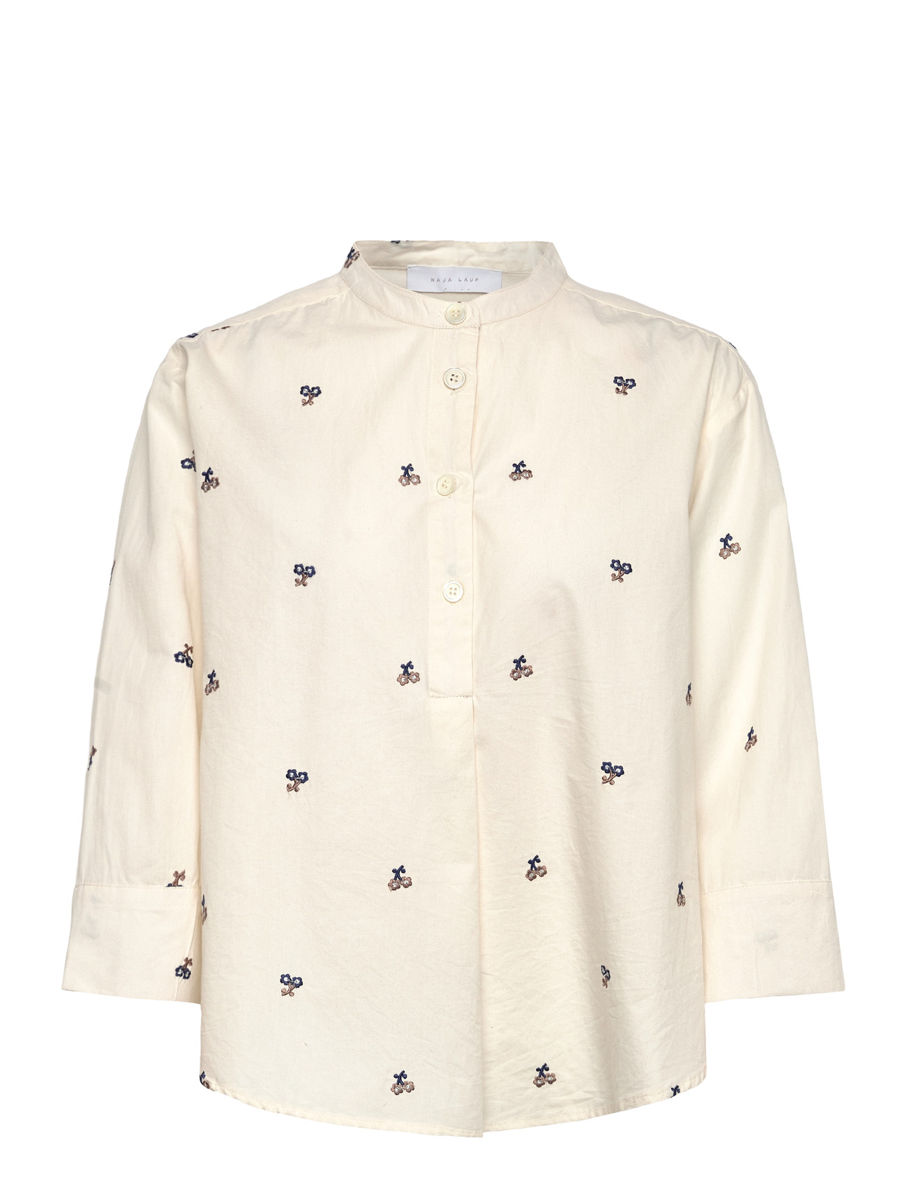 NAJA LAUF Tinka Shirt Bestickt Flower Cream - 34 - Damen