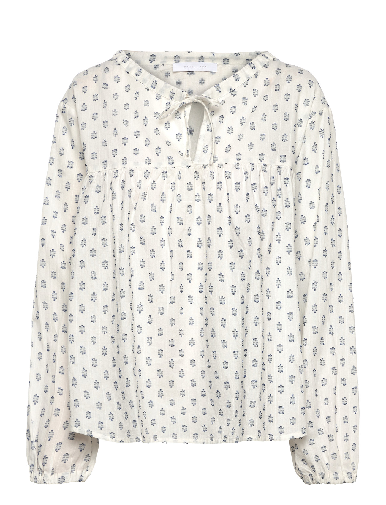 NAJA LAUF Anais Bluse Deco Voile Weiß - 32 - Damen