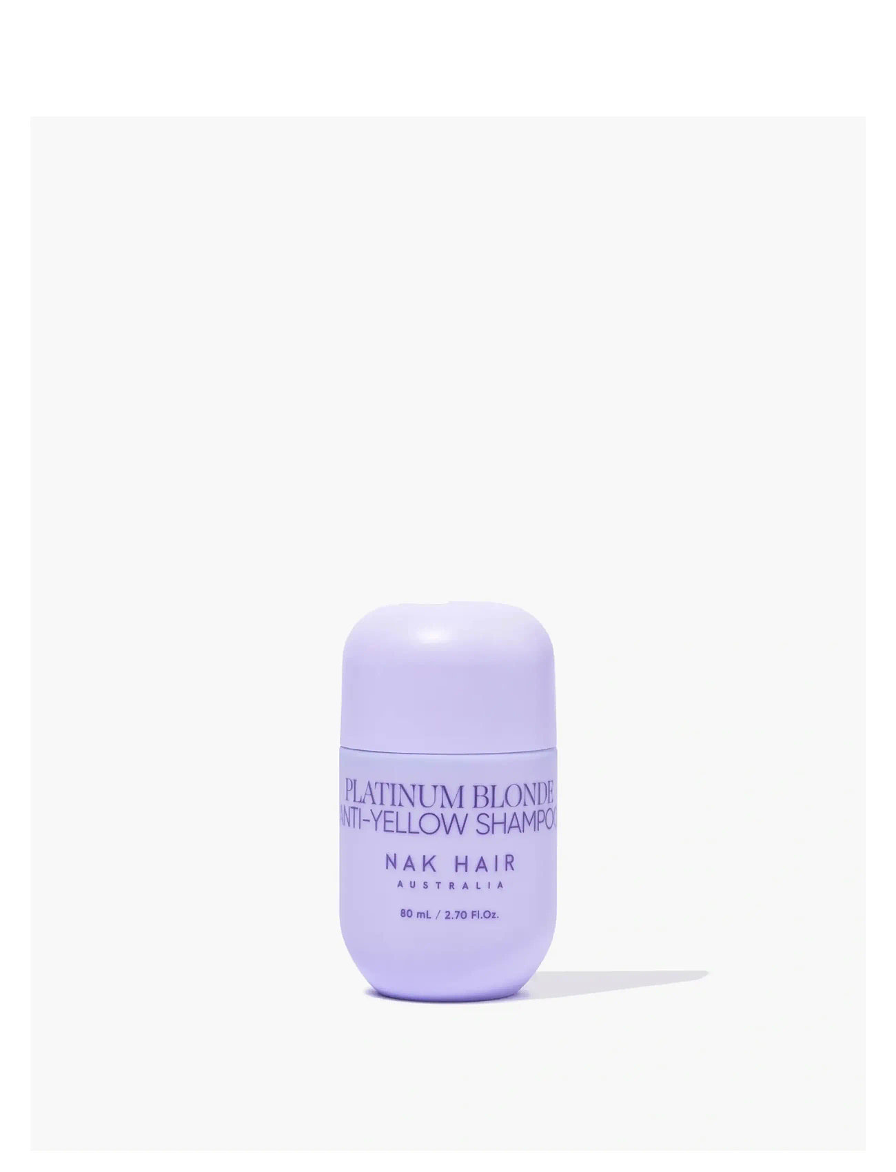 NAK HAIR Platinum Blonde Anti-Yellow Shampoo, 80 ml, Nude, Pleje > Sølvshampoo, Dame