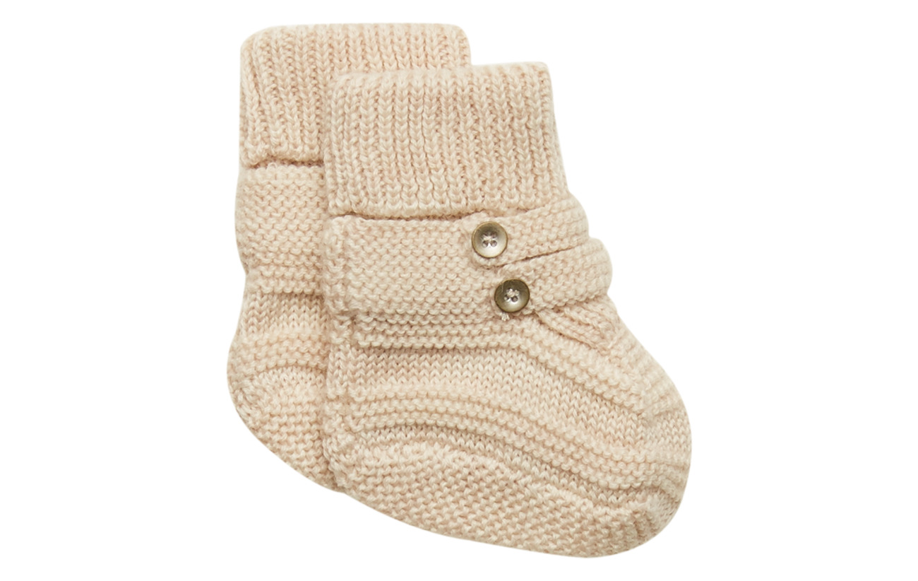 name it NBNWRUNI WOOL KNIT SLIPPERS XIX - PEYOTE