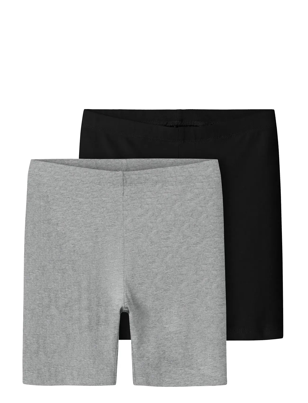 NAME IT Nkfvivian 2P Solid Kurz Legging Noos Grau - 110-116 - Kinder