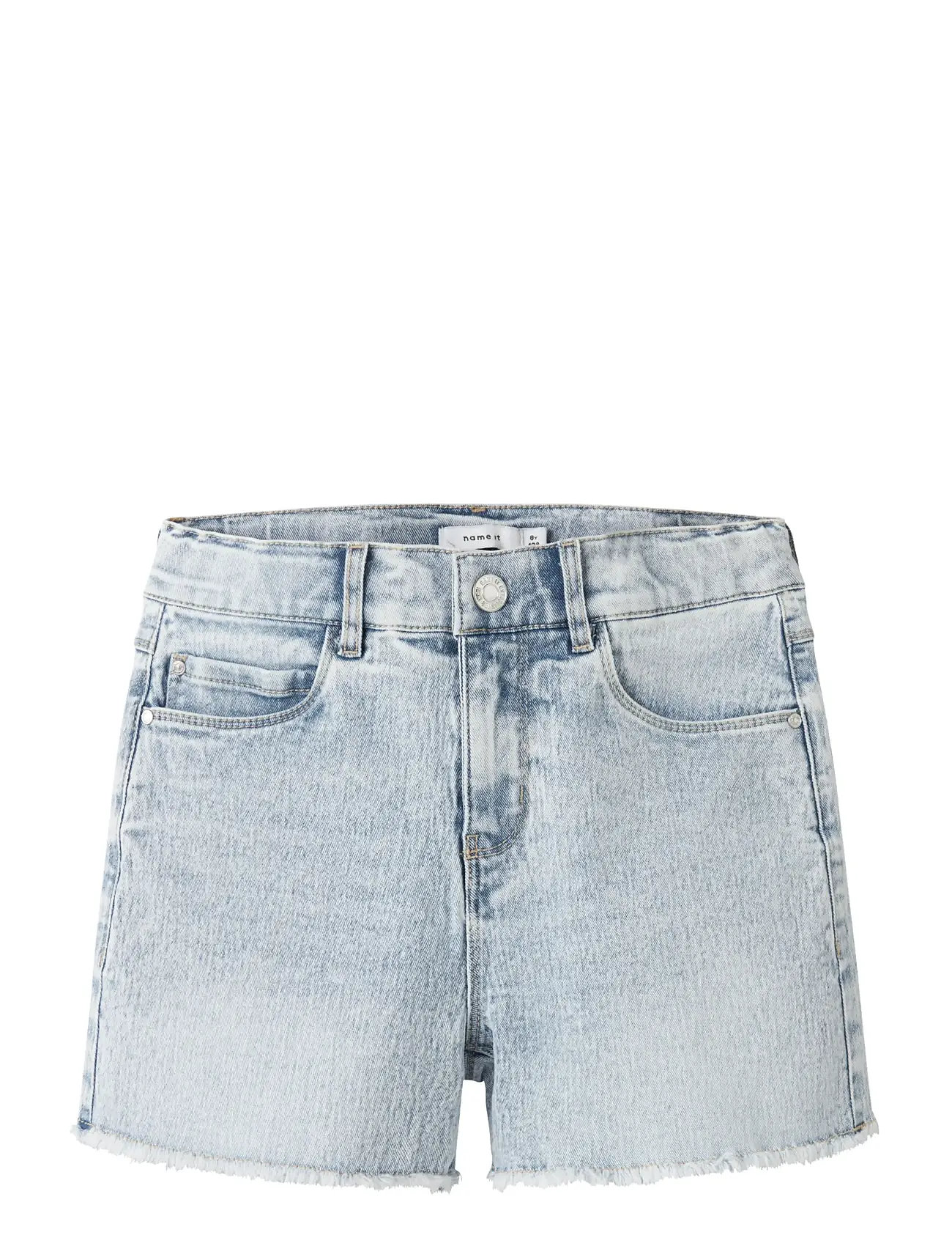 NAME IT Nkfrose Hw Mom Dnm Shorts 8222-Ya Noos Blau - 116 - Kinder