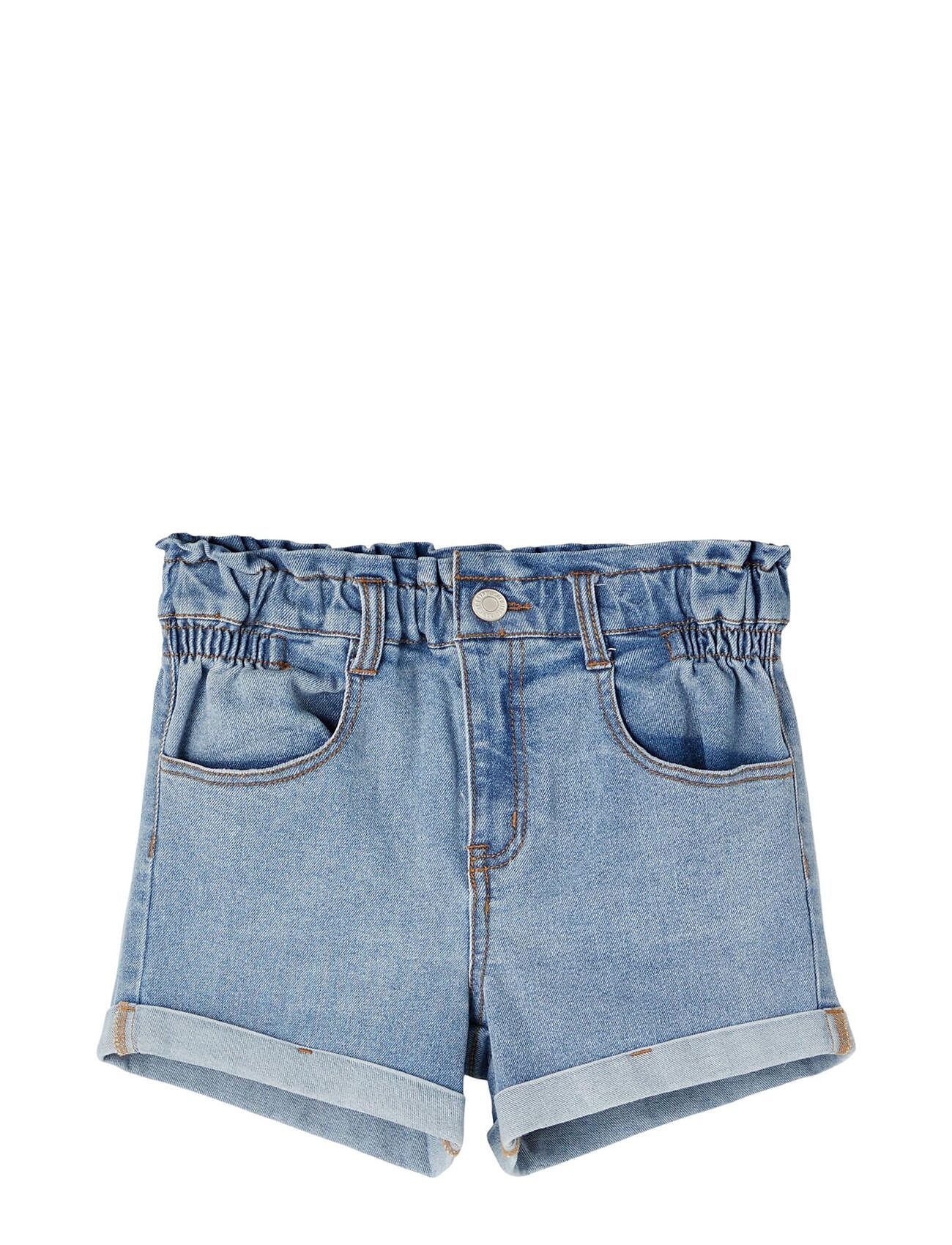 Nkfbella Slim Hw Dnm Shorts 5460-Tz Noos Blue Name It