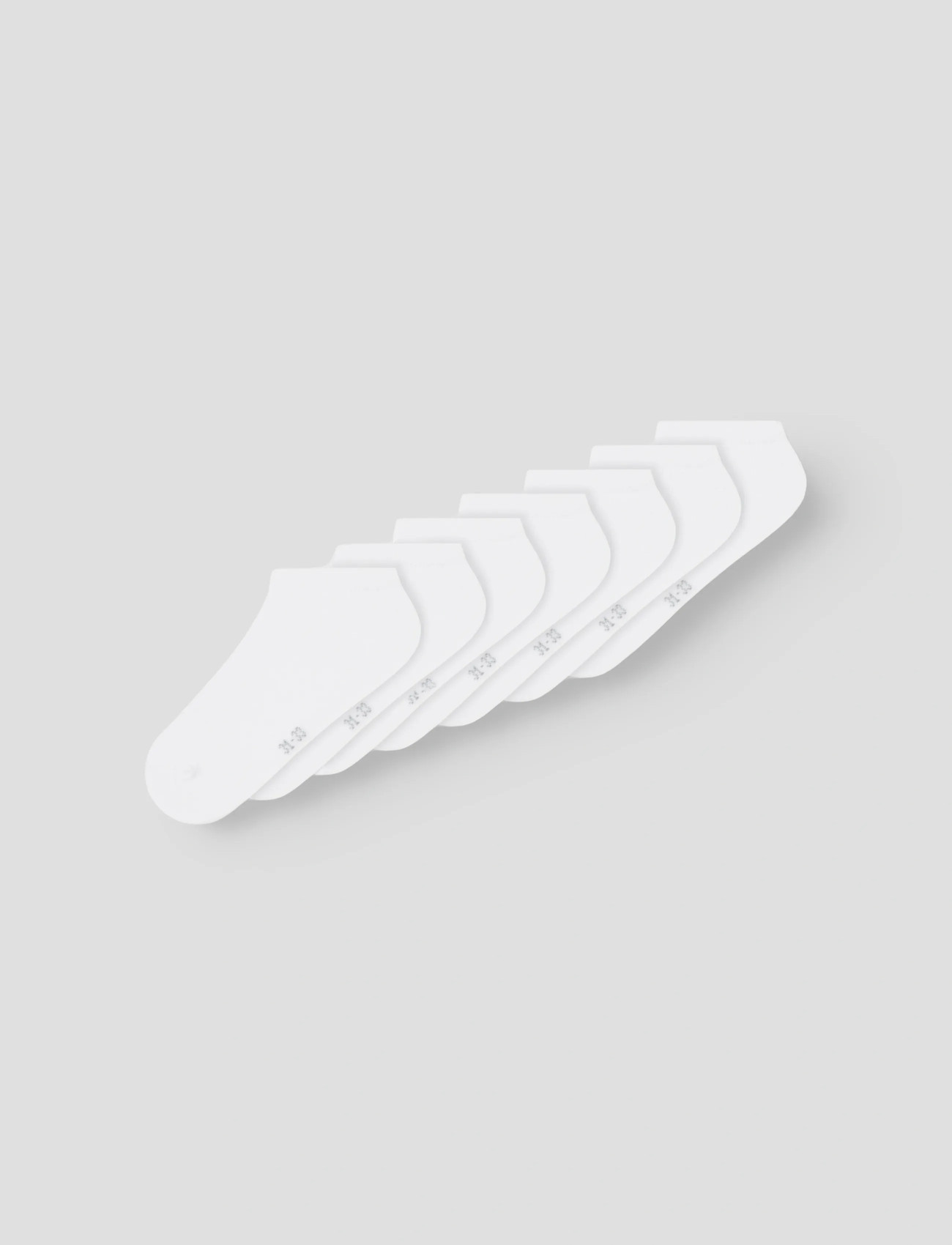 Bright White Ankel Sokker 7-Pak Noos str. 31/33