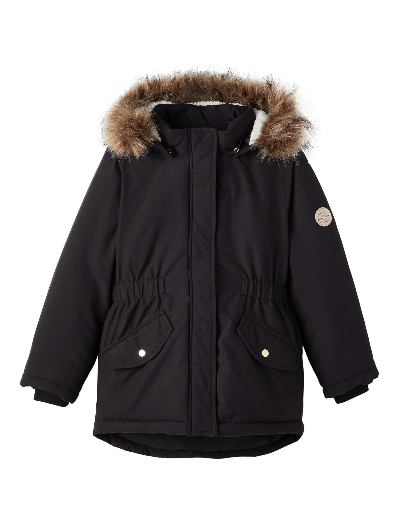name it Nkfmace Parka Jacket Fo (Black), 170.55 kr | Stort udvalg af designer mærker | Booztlet.com