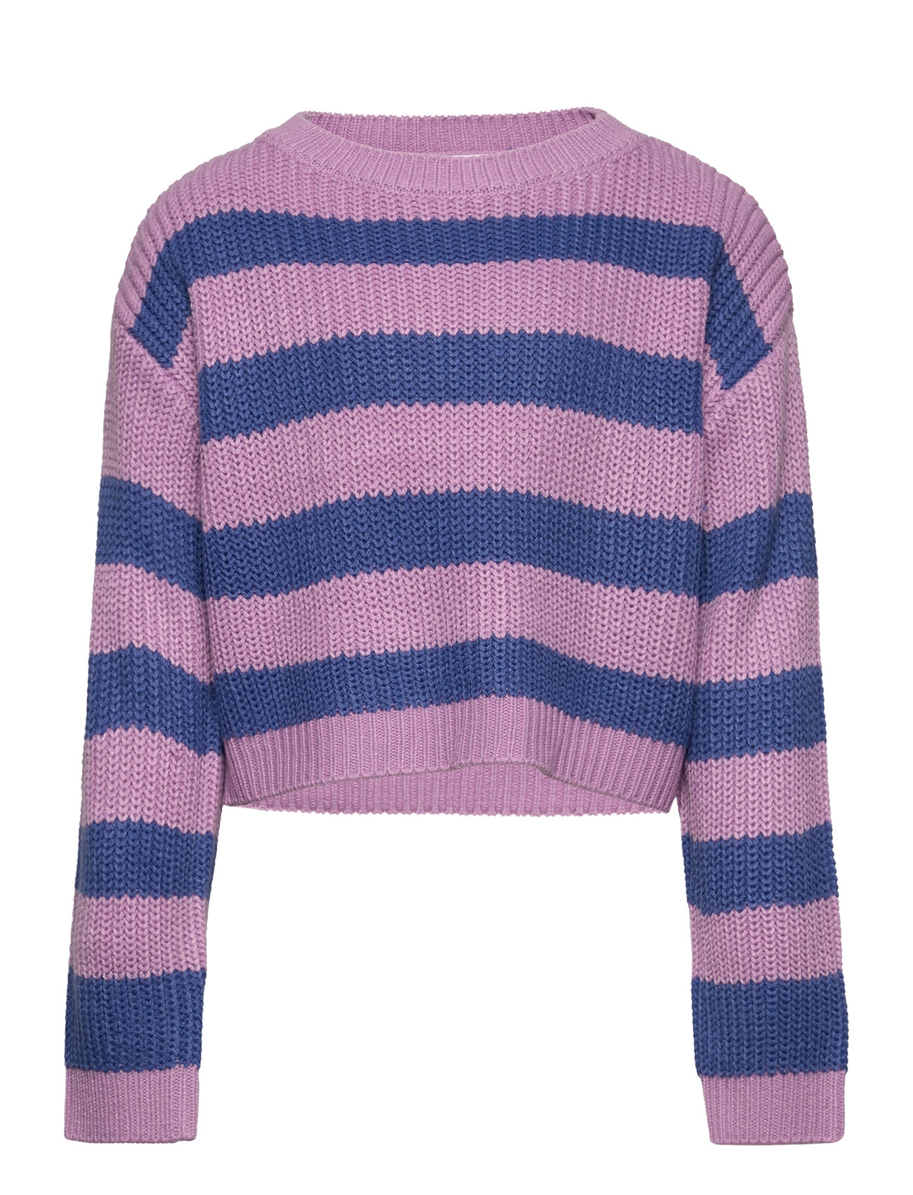 Nkfnilian Ls Boxy Short Knit Tops Knitwear Pullovers Multi/patterned Name It