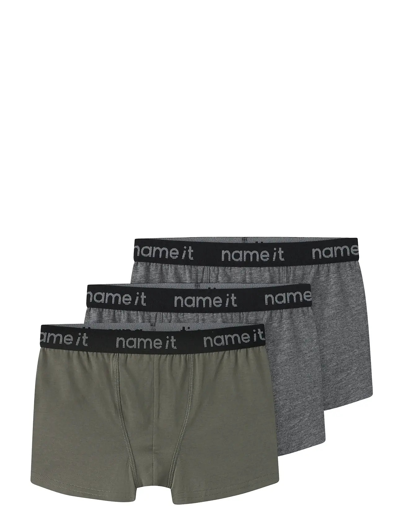 NAME IT Nkmboxer 3P Noos Grau - 122-128 - Kinder