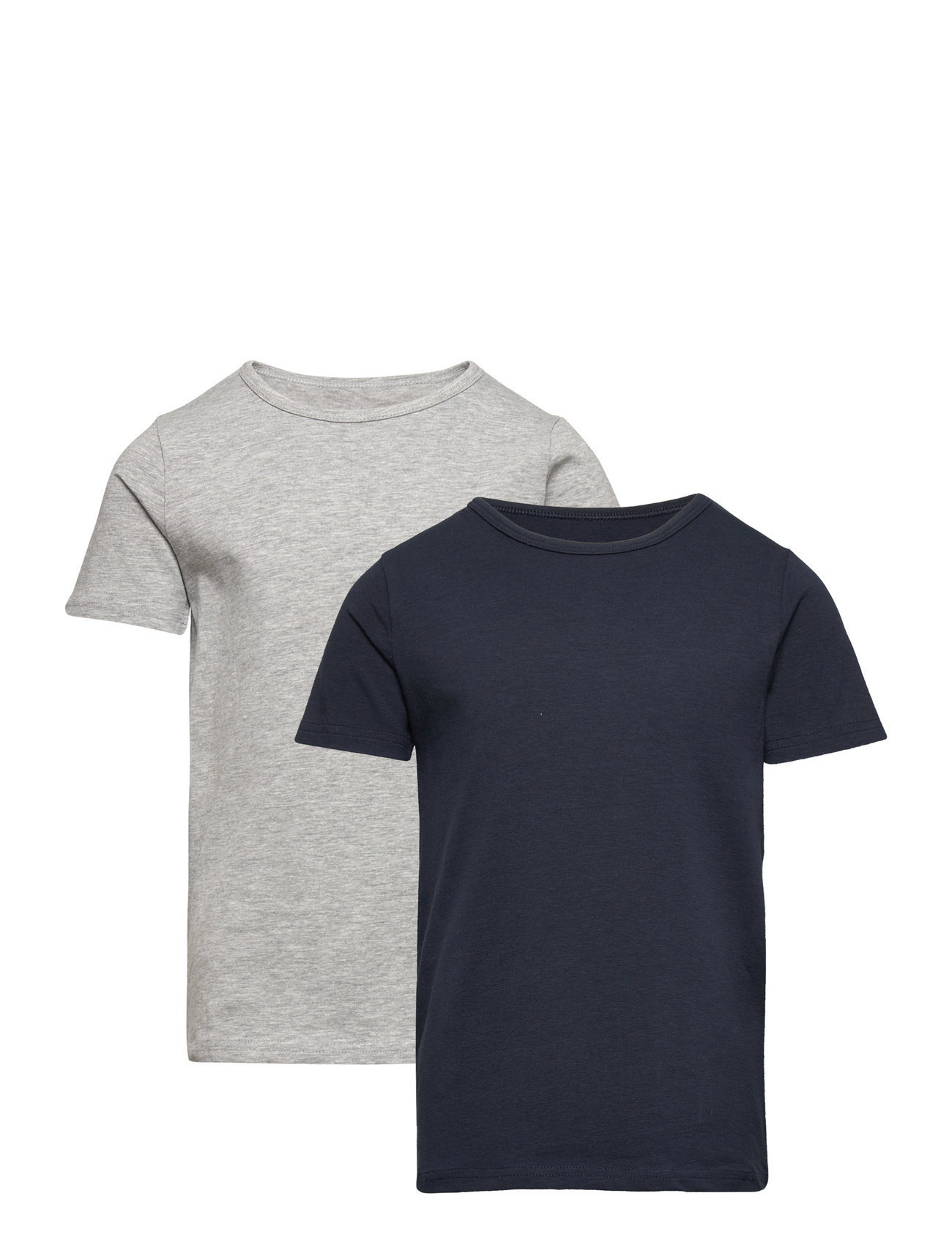 Nkmt-Shirt Slim 2P T-shirts Short-sleeved Marinblå Name It