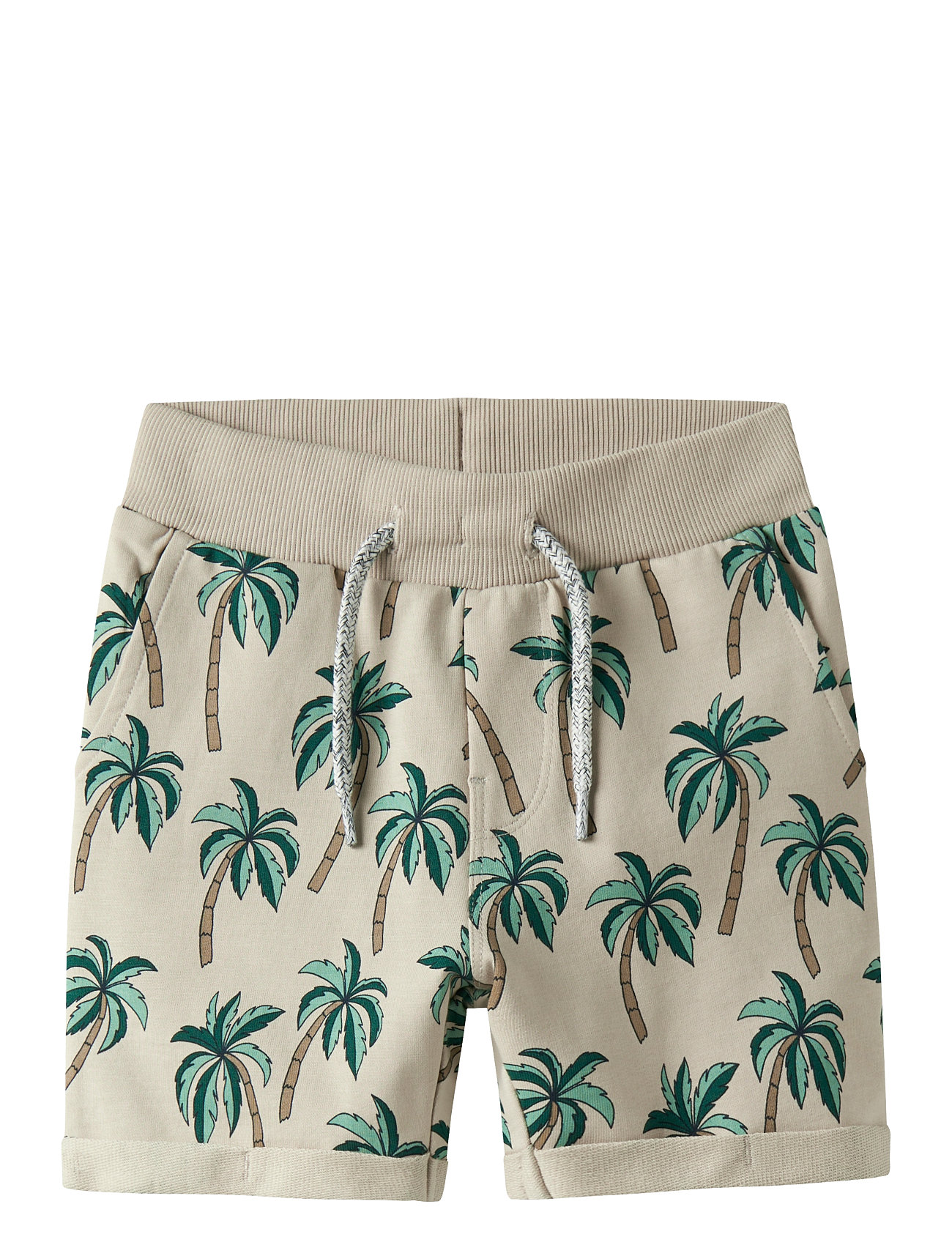 NAME IT Nmmvermo Aop Long Swe Shorts Unb Grün - 86 - Kinder