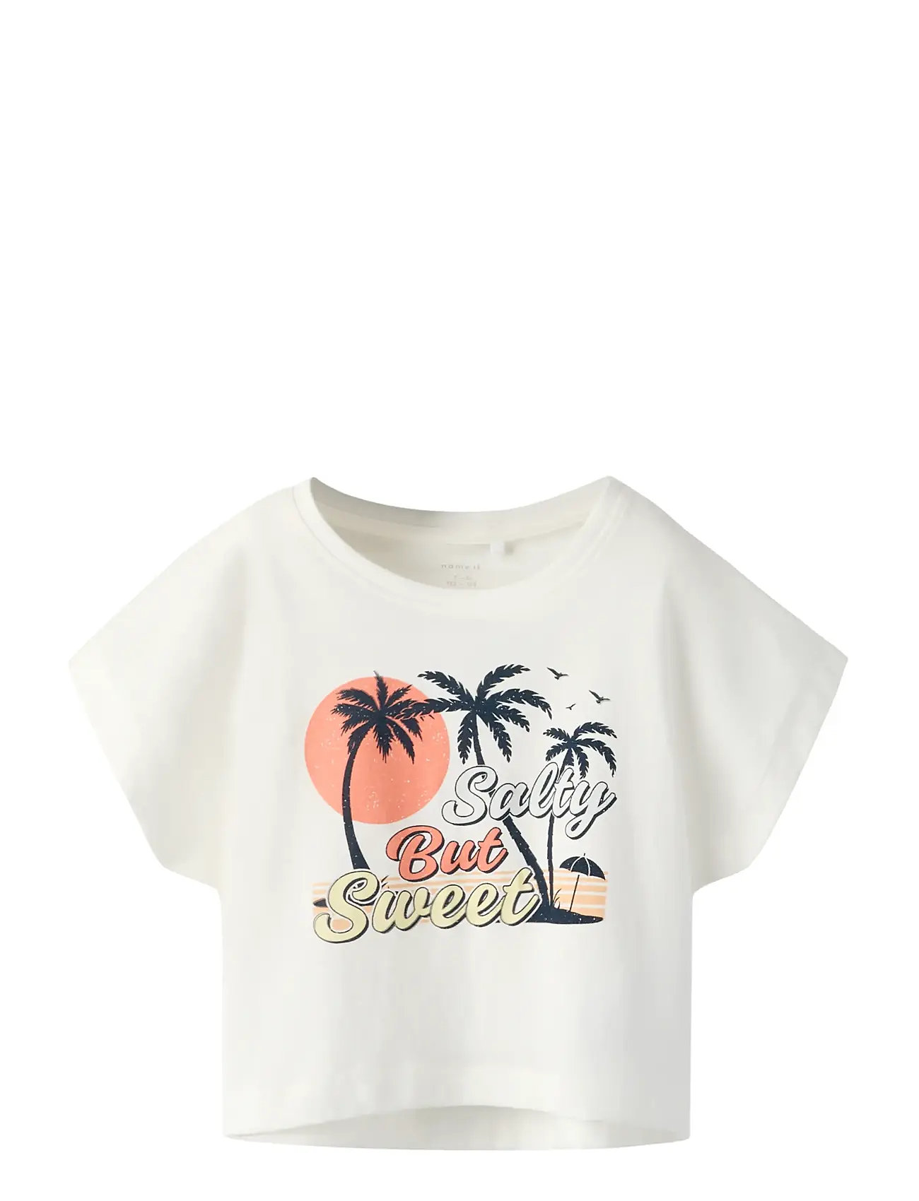 NAME IT Nkfvilma Capsl Crop Oberteil F1 Noos Cream - 116 - Kinder