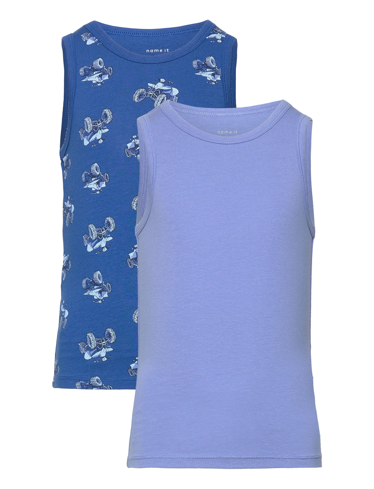 Nkmtank Top 2P Nautical Blue Atv Tops T-shirts Sleeveless Multi/patterned Name It