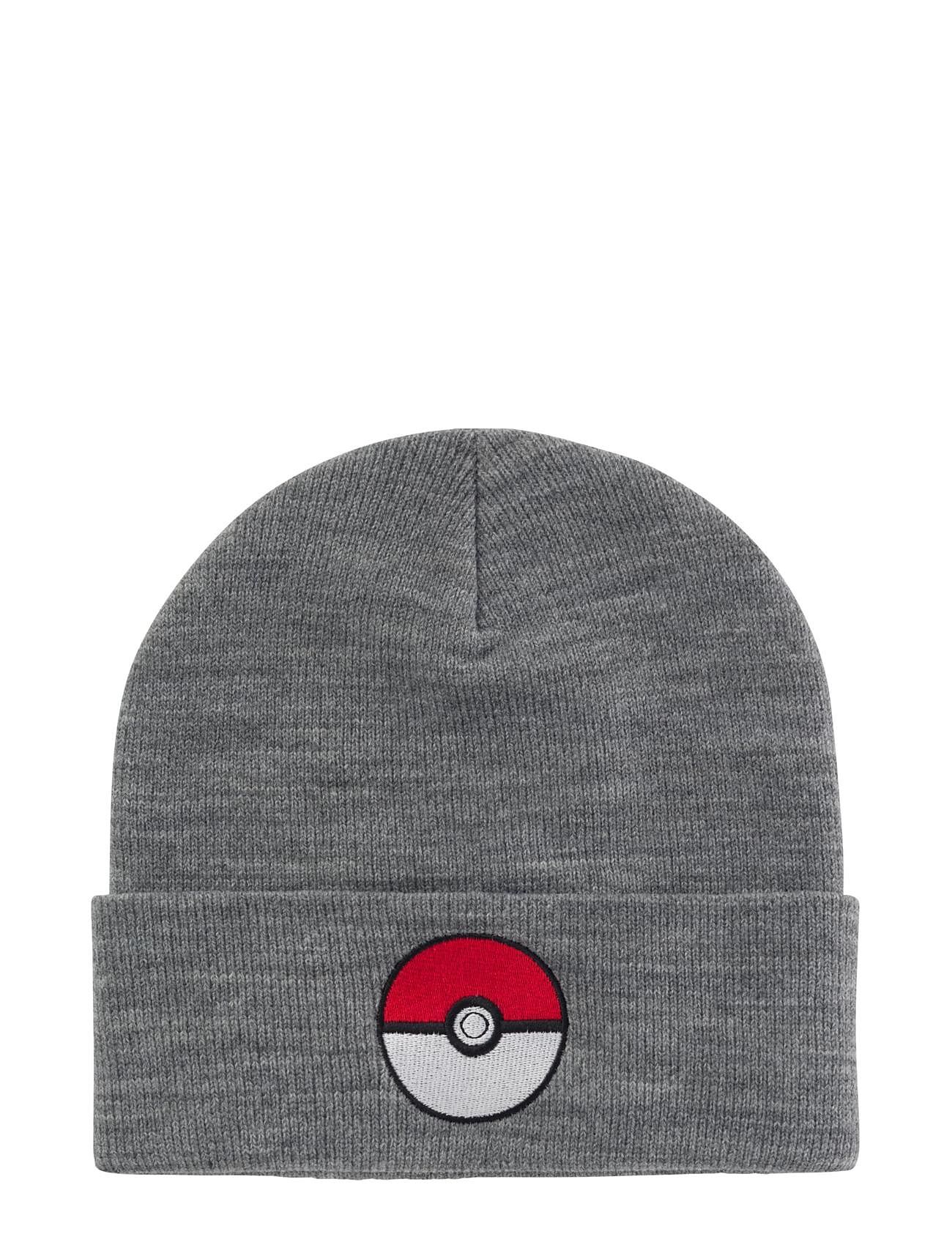 name it Nkmskjalm Pokemon Knithat Box Sky Accessories Headwear Hats Beanies Grå Name It*Betinget Tilbud