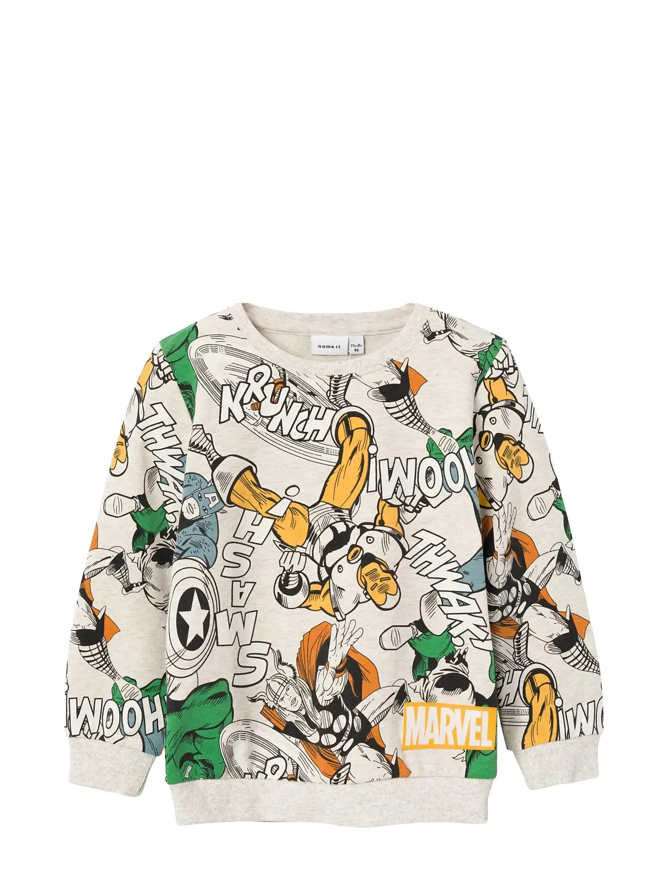 Nmmjaakko Marvel Sweat Unb Mar Patterned Name It