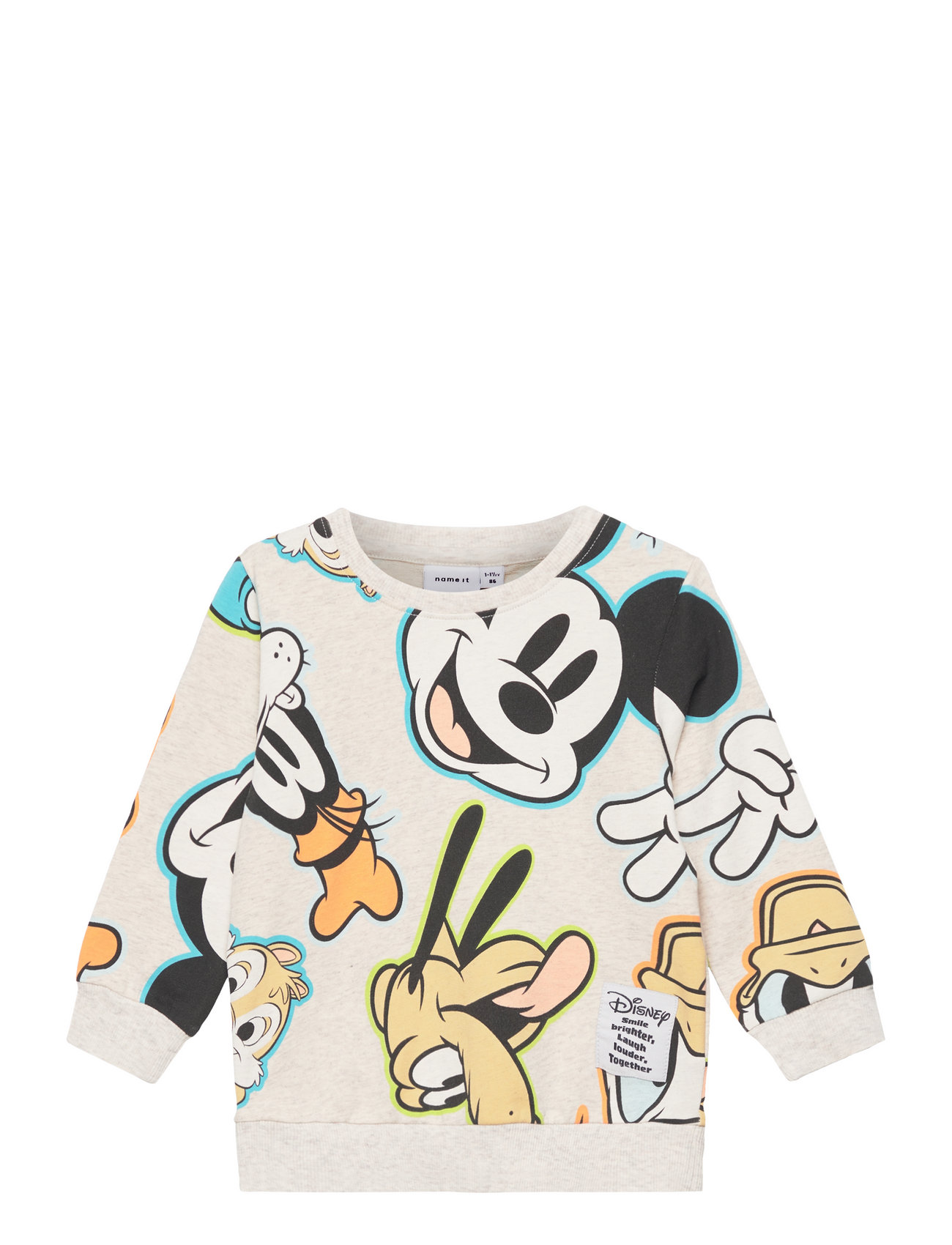 Nmmjimbo Mickey Sweat Unb Wdi Tops Sweatshirts & Hoodies Sweatshirts Multi/patterned Name It