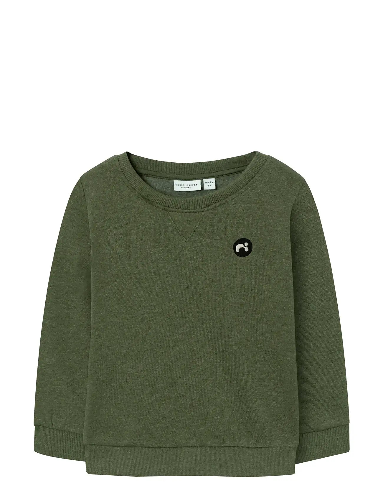 Nmmvimo Ls Sweat Bru Noos Khaki Name It