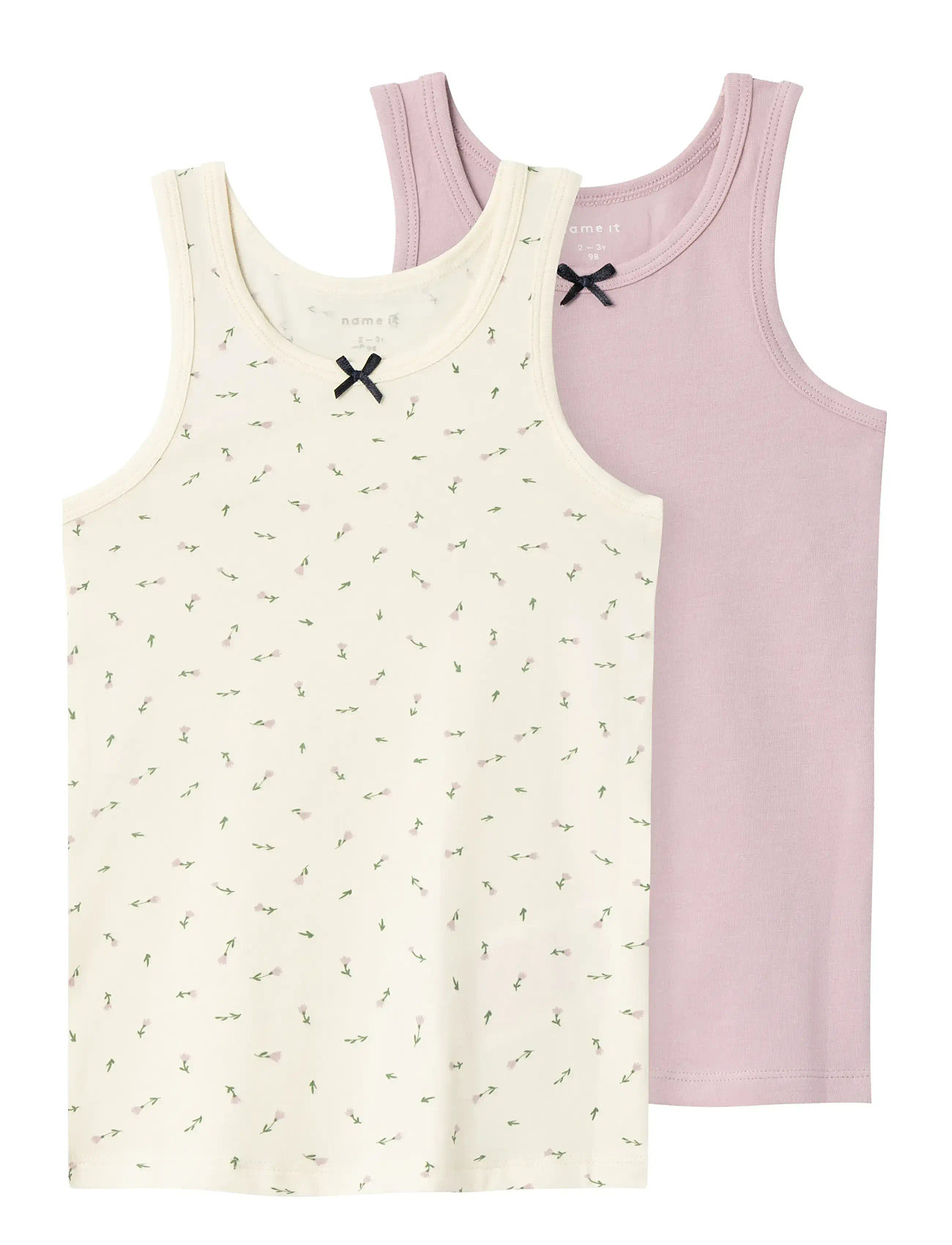 Nmftank Top 2P Buttercream Floral Noos Patterned Name It