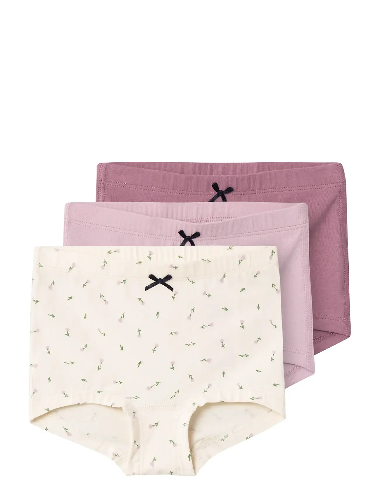 Nmftights 3P Buttercream Floral Noos Patterned Name It