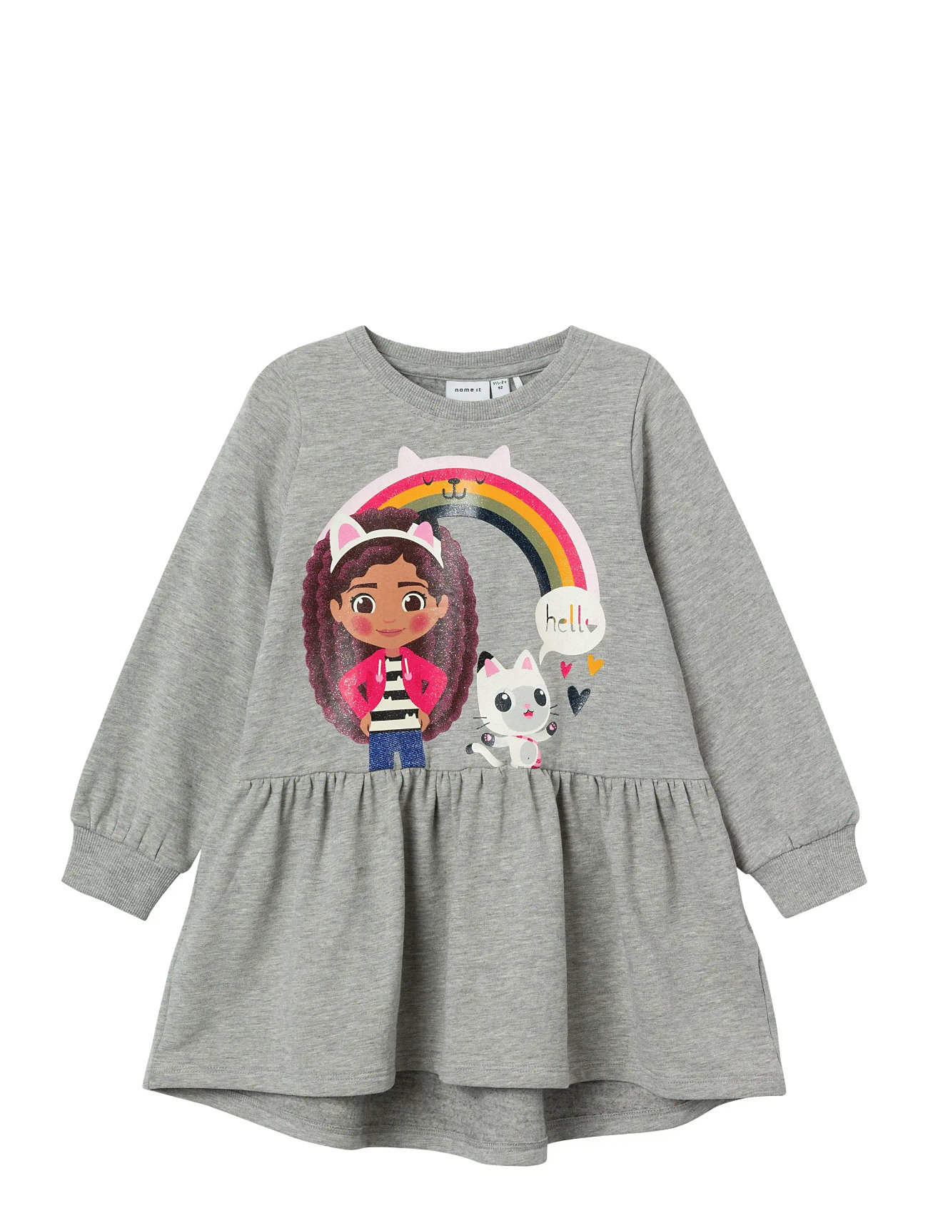 Nmfamma Gabby Swe Dress Bru Vde Grey Name It