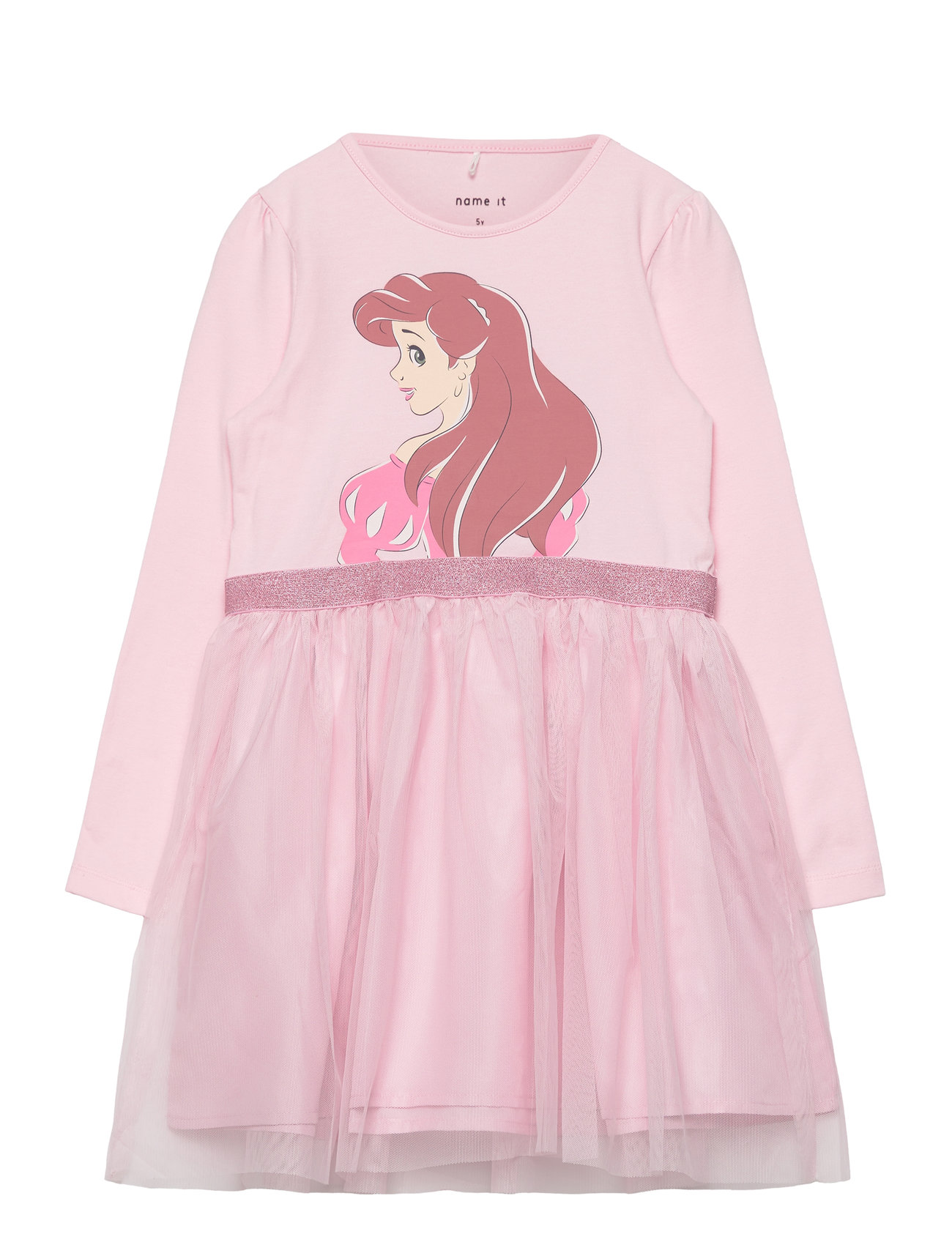 Nmfsalina Princes Ls Tulle Dress Box Wdi Dresses & Skirts Dresses Casual Dresses Long-sleeved Casual Dresses Pink Name It
