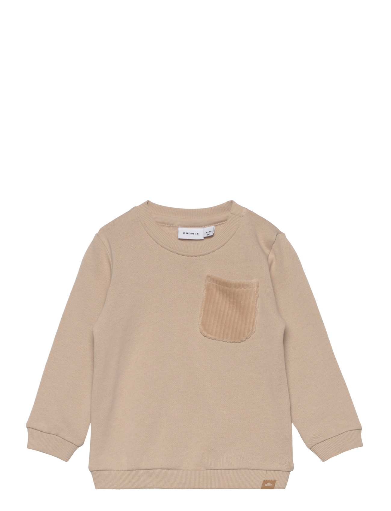 Nbmnash Ls Sweat Bru Beige Name It