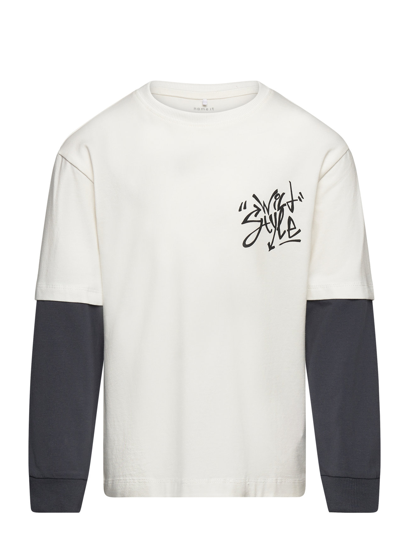 Nkmomsan Ls Loose Top Box Tops Sweatshirts & Hoodies Sweatshirts Multi/patterned Name It