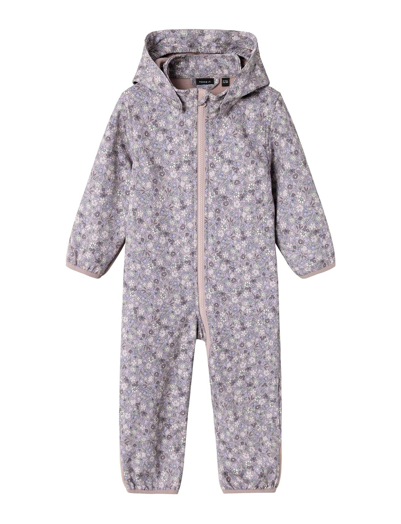 Name It Nbfalfa08 Softshell Suit Small Flower Fo Lila