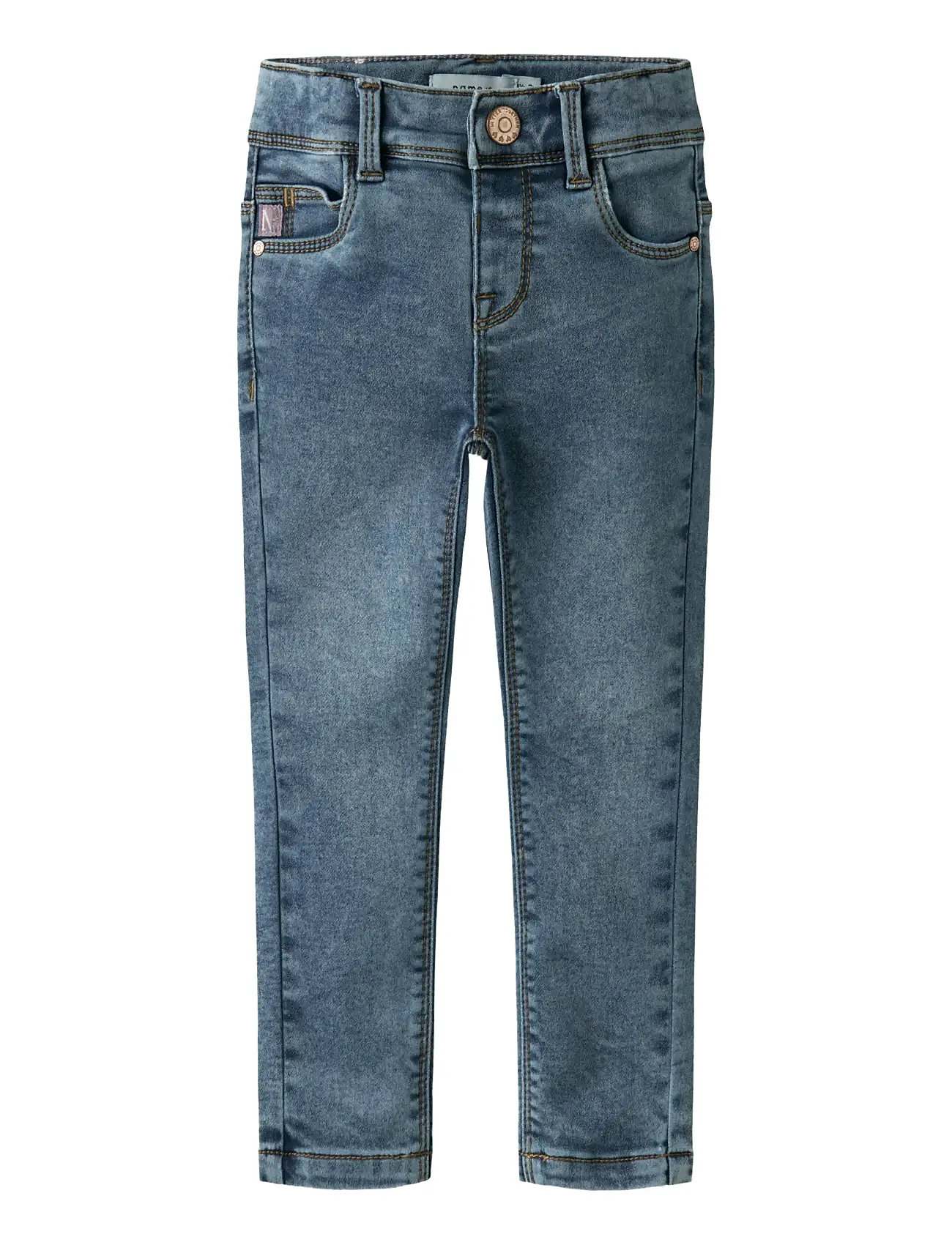 name it Nmfpolly Skinny Jeans 1842-Th Noos, 104, Blue, Jeans > Skinny Jeans, Børn