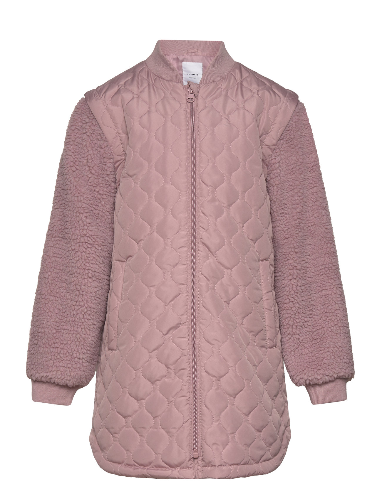 Nkfmember Long Quilt Jacket Tb Outerwear Jackets & Coats Quilted Jackets Pink Name It