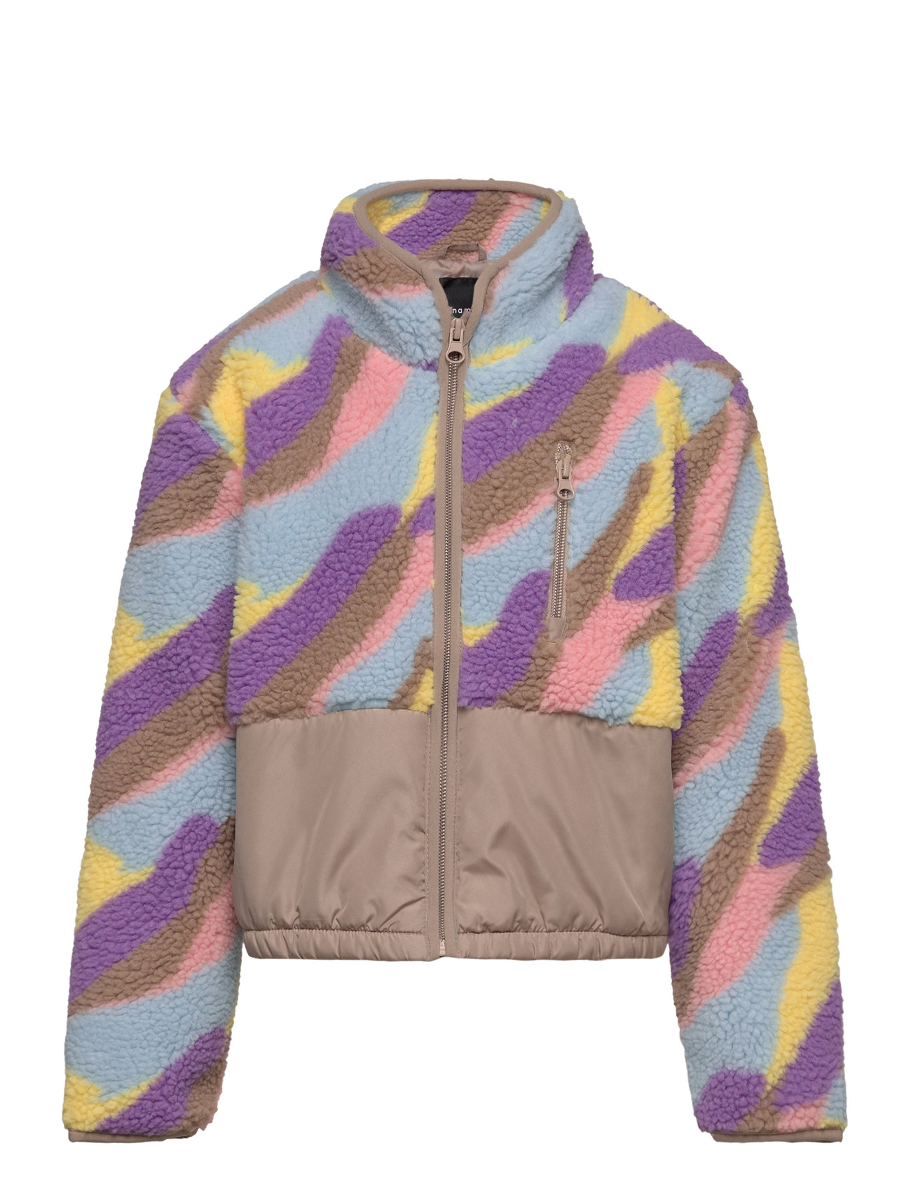 Nkfmolla Teddy Jacket Outerwear Fleece Outerwear Fleece Jackets Multi/patterned Name It