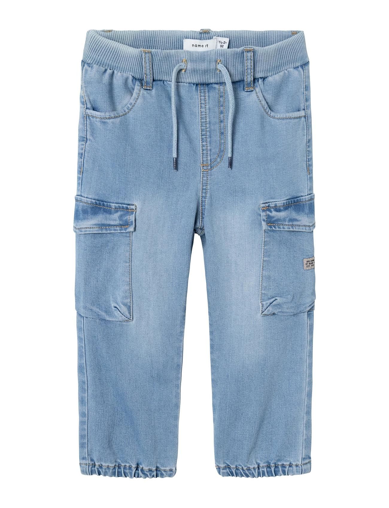 Nmmben Baggy R Cargo Jeans 9770-Yt Noos Bottoms Blue Name It