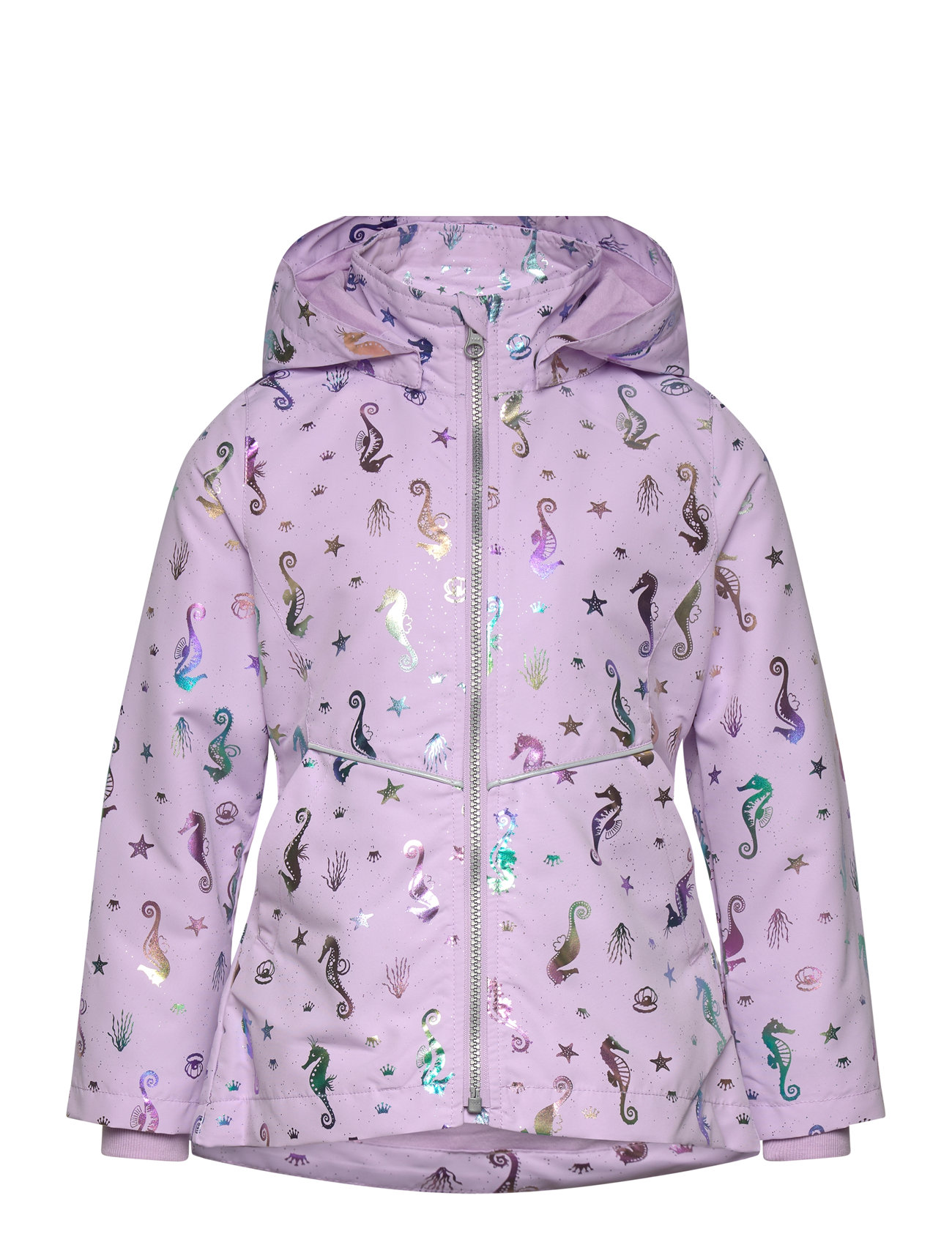 Nmfmaxi Jacket Seahorse Foil Purple Name It