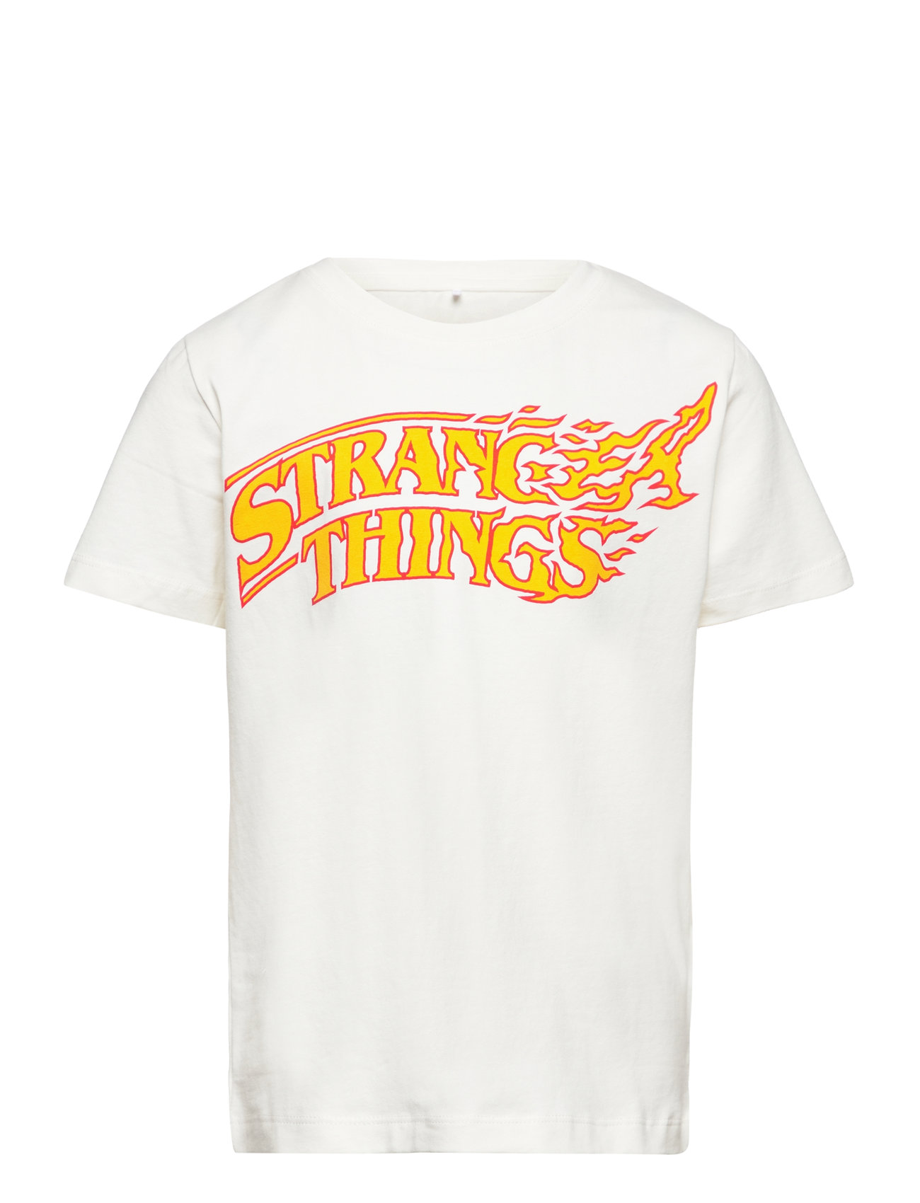 Nkmdec Strangerthings Ss Top Box Bfu Tops T-Kortærmet Skjorte White Name It