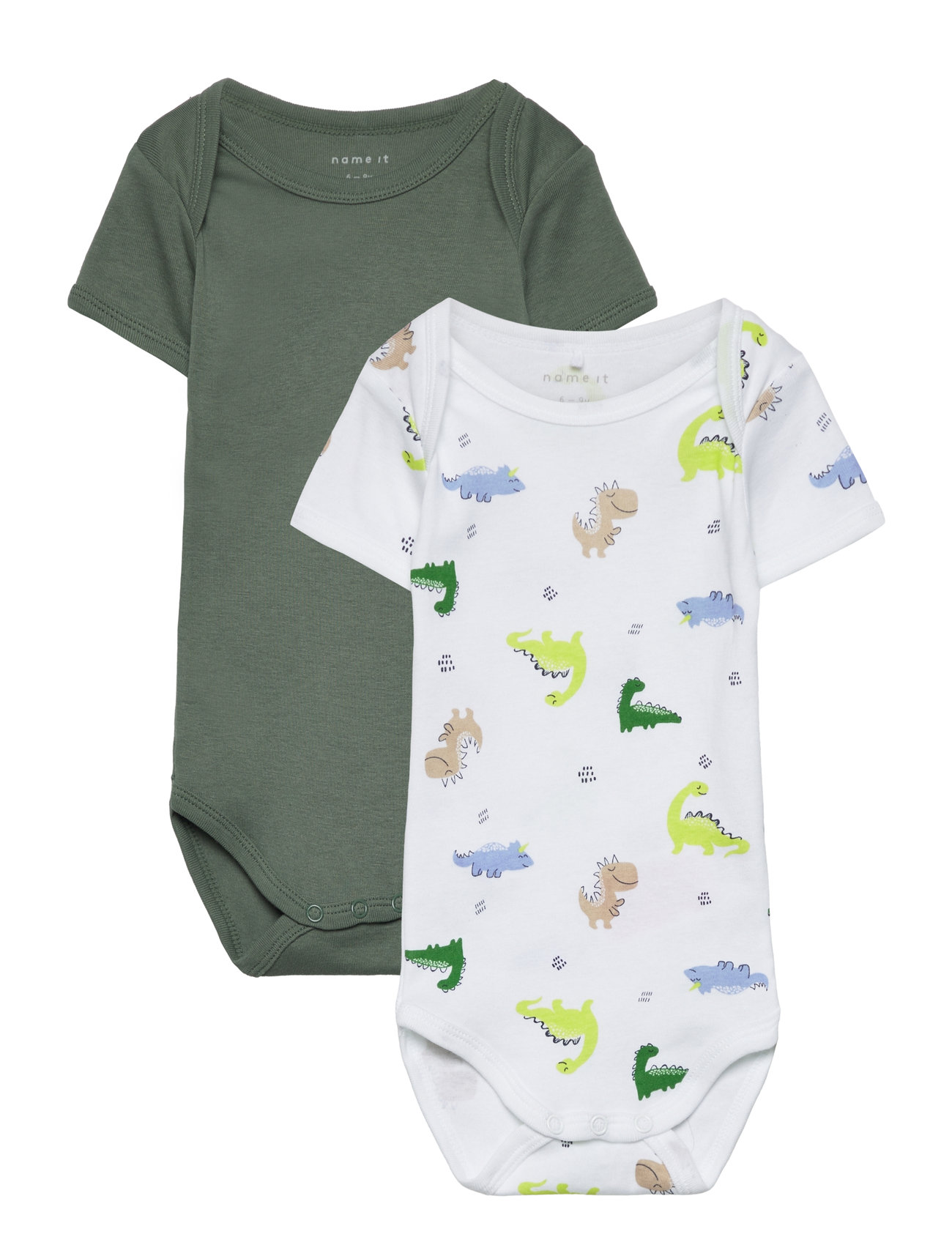 Nbmbody 2P Ss Wild Lime Dino Noos Patterned Name It