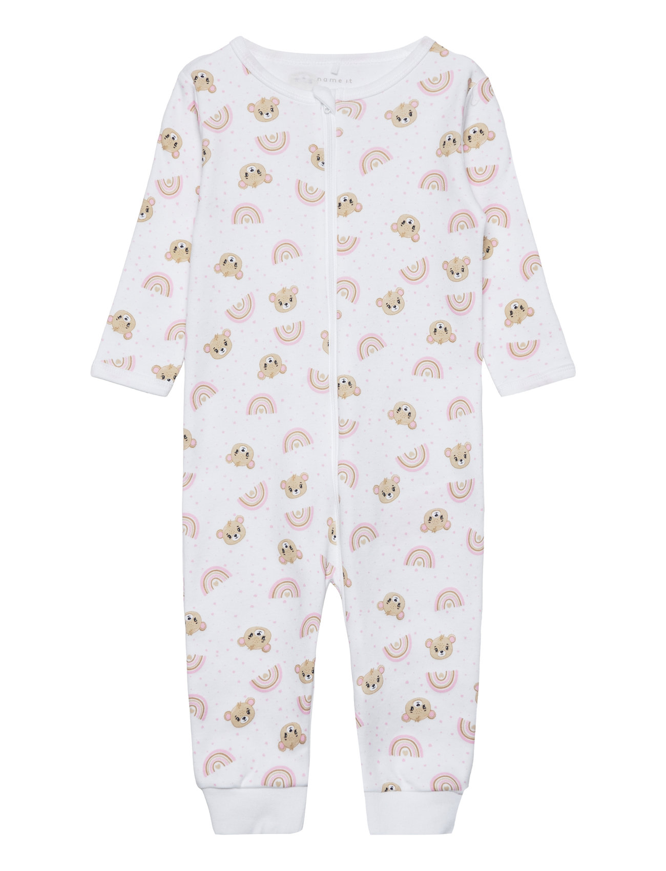 Nbfnightsuit Zip Orchid Pink Teddy Noos White Name It