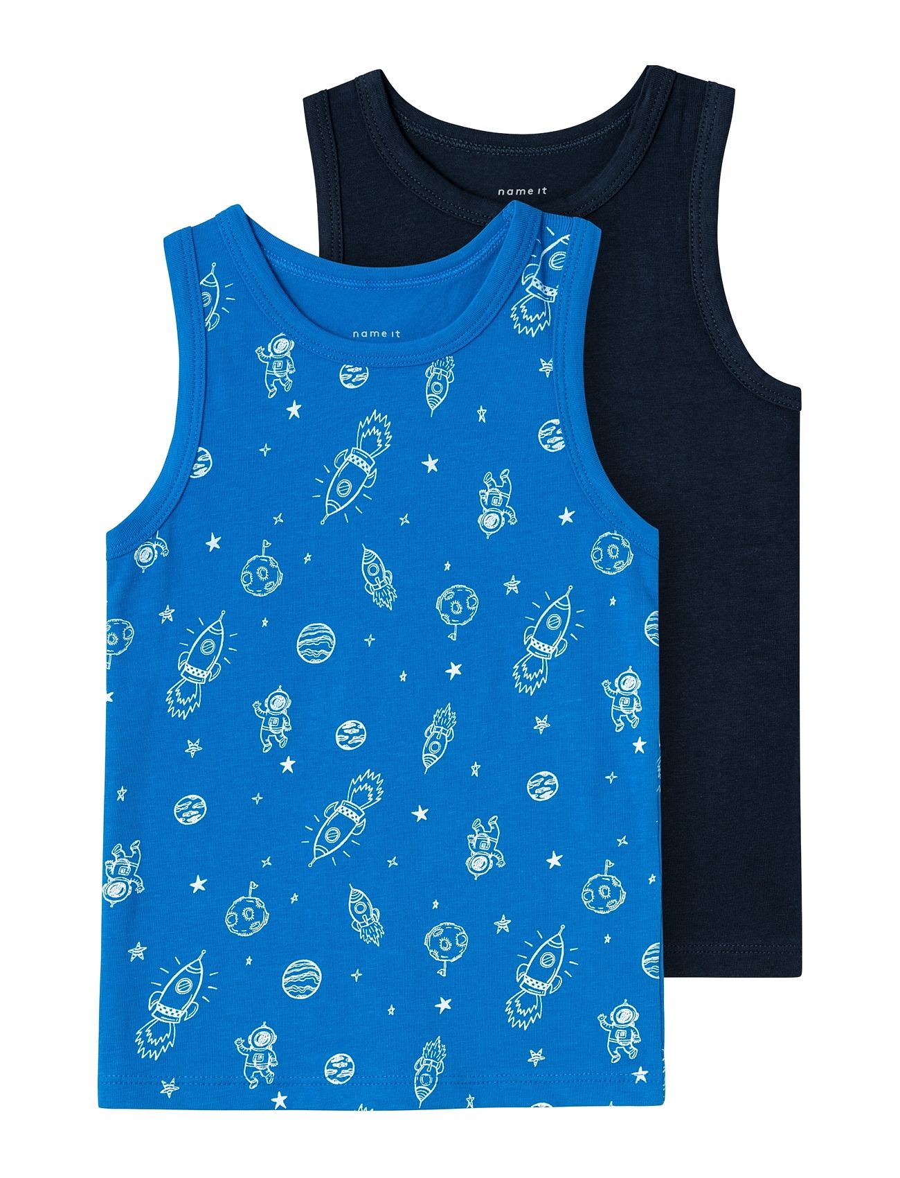 Nmmtank Top 2P Skydiver Space Noos Patterned Name It