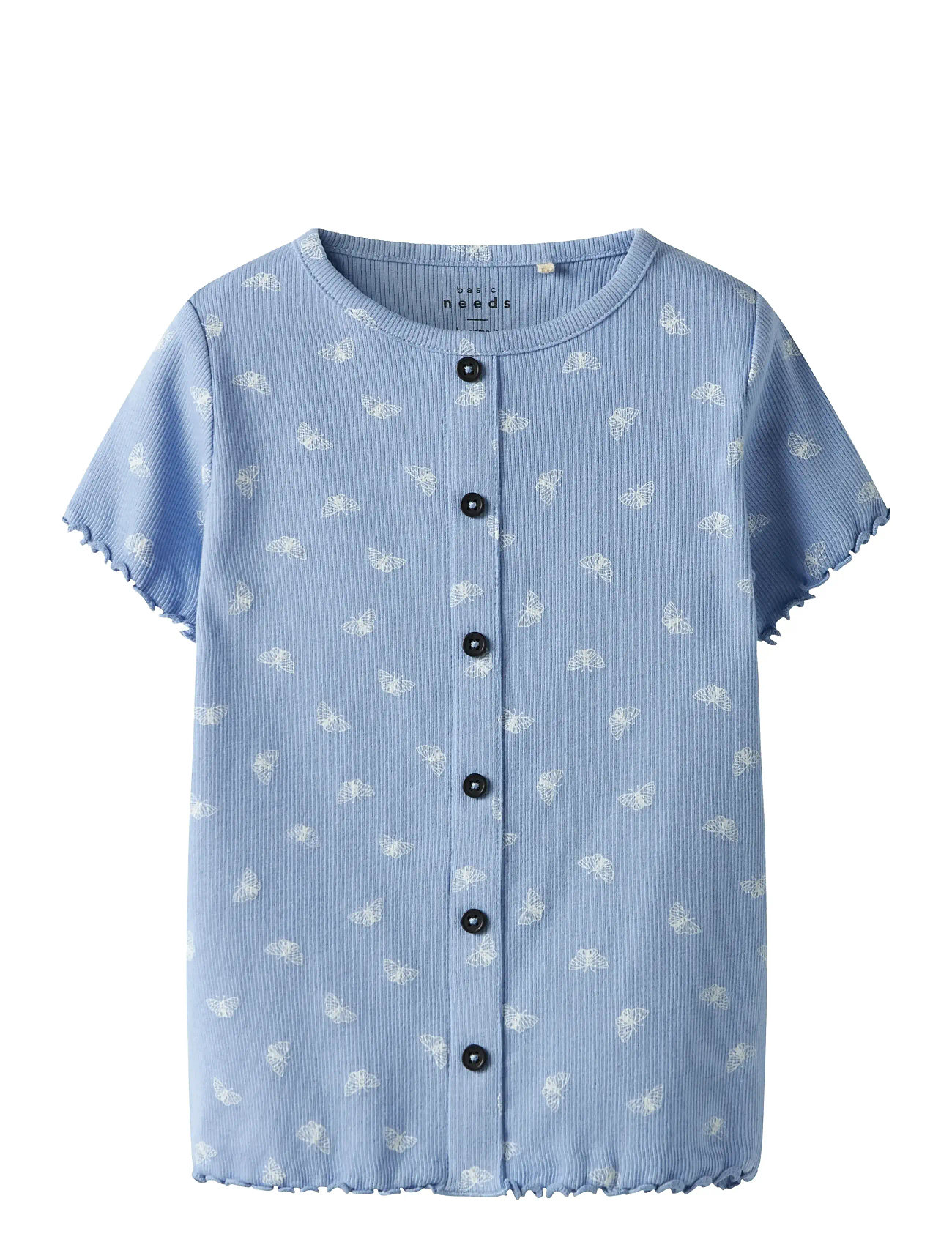 NAME IT Nmfvemia Aop Ss Slim Oberteil Blau - 86 - Kinder