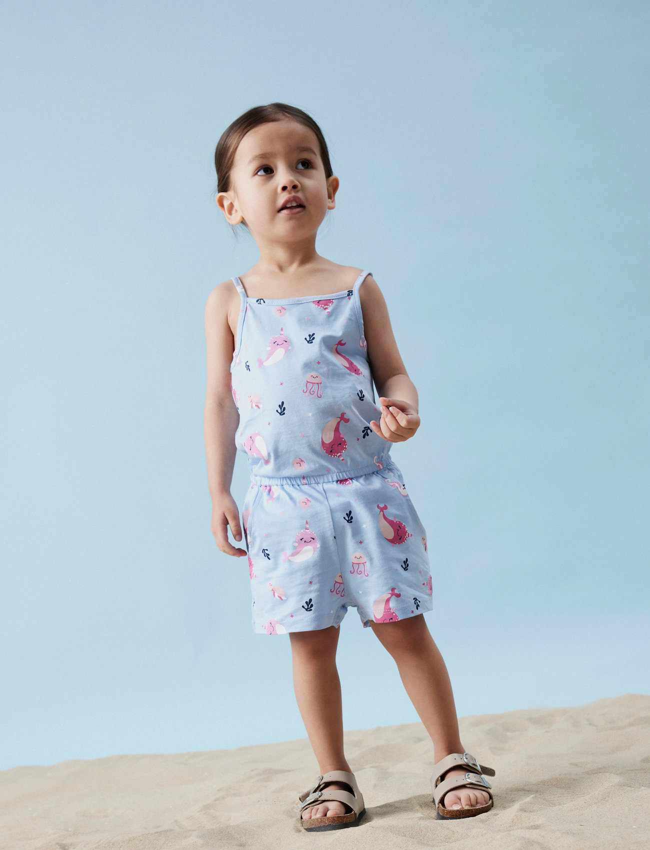 name it Nmfvigga Strap Suit, 104, Blue > Jumpsuits, Børn