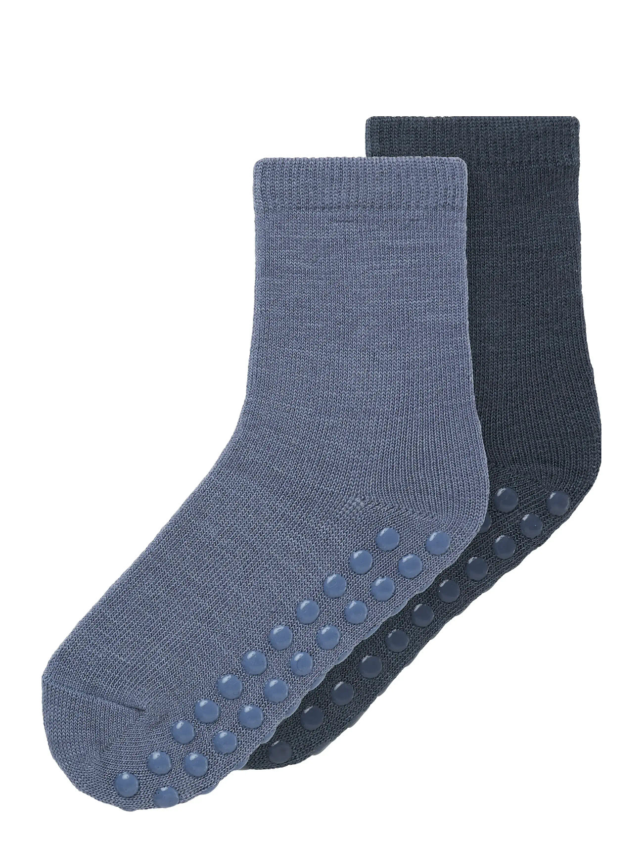 NAME IT Nmmwak Wo/Bl 2P Socke W/Non Skid Blau - 19-21 - Kinder