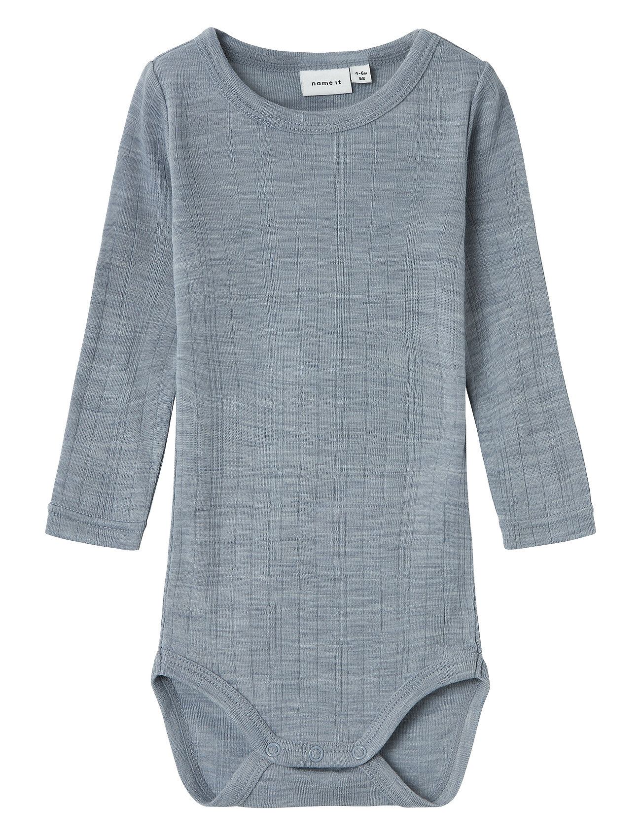 Nbmwang Wool Needle Ls Body Solid Noos Blue Name It