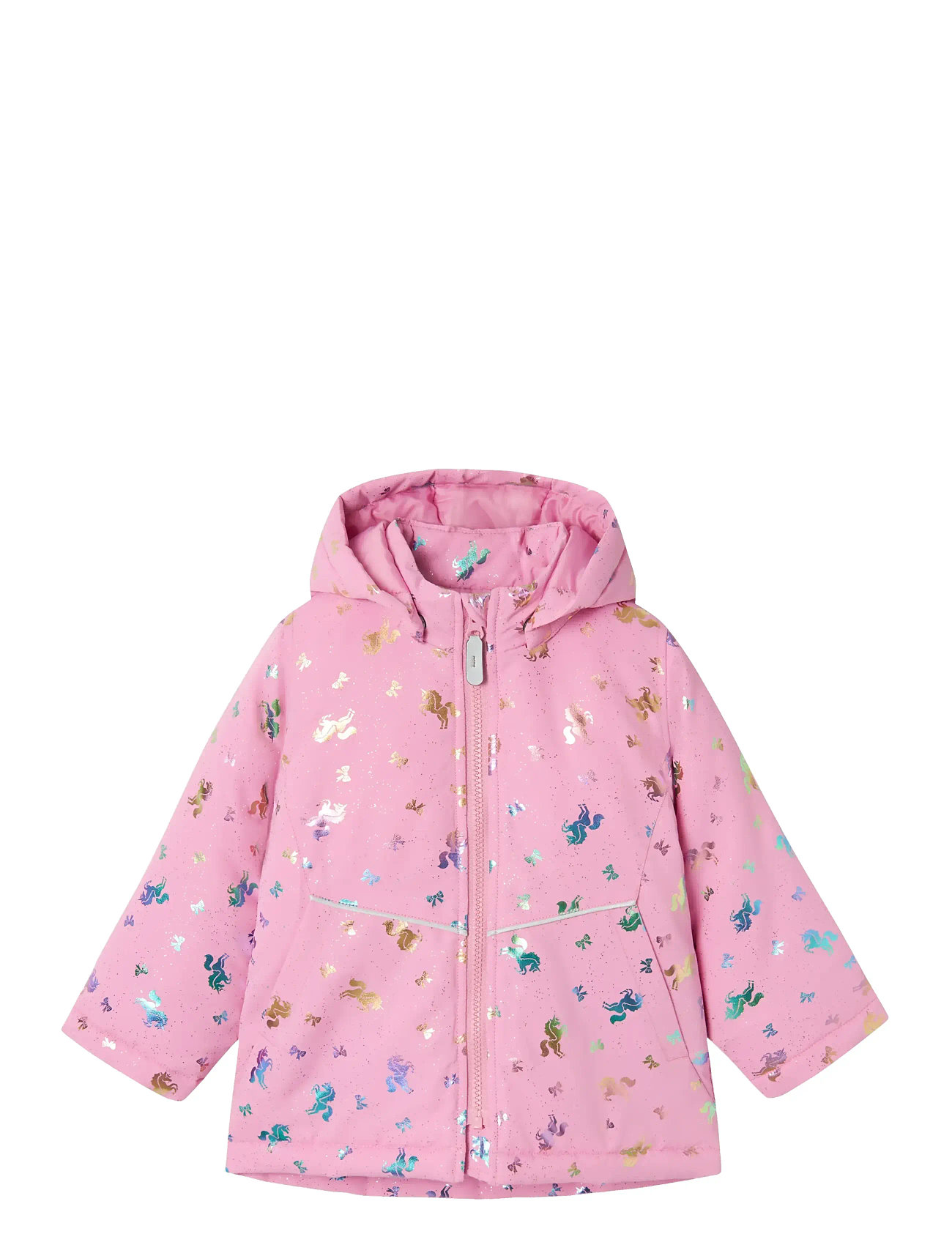 Nmfmaxi Jacket Foil Noos Outerwear Jackets & Coats Winter Jackets Pink Name It