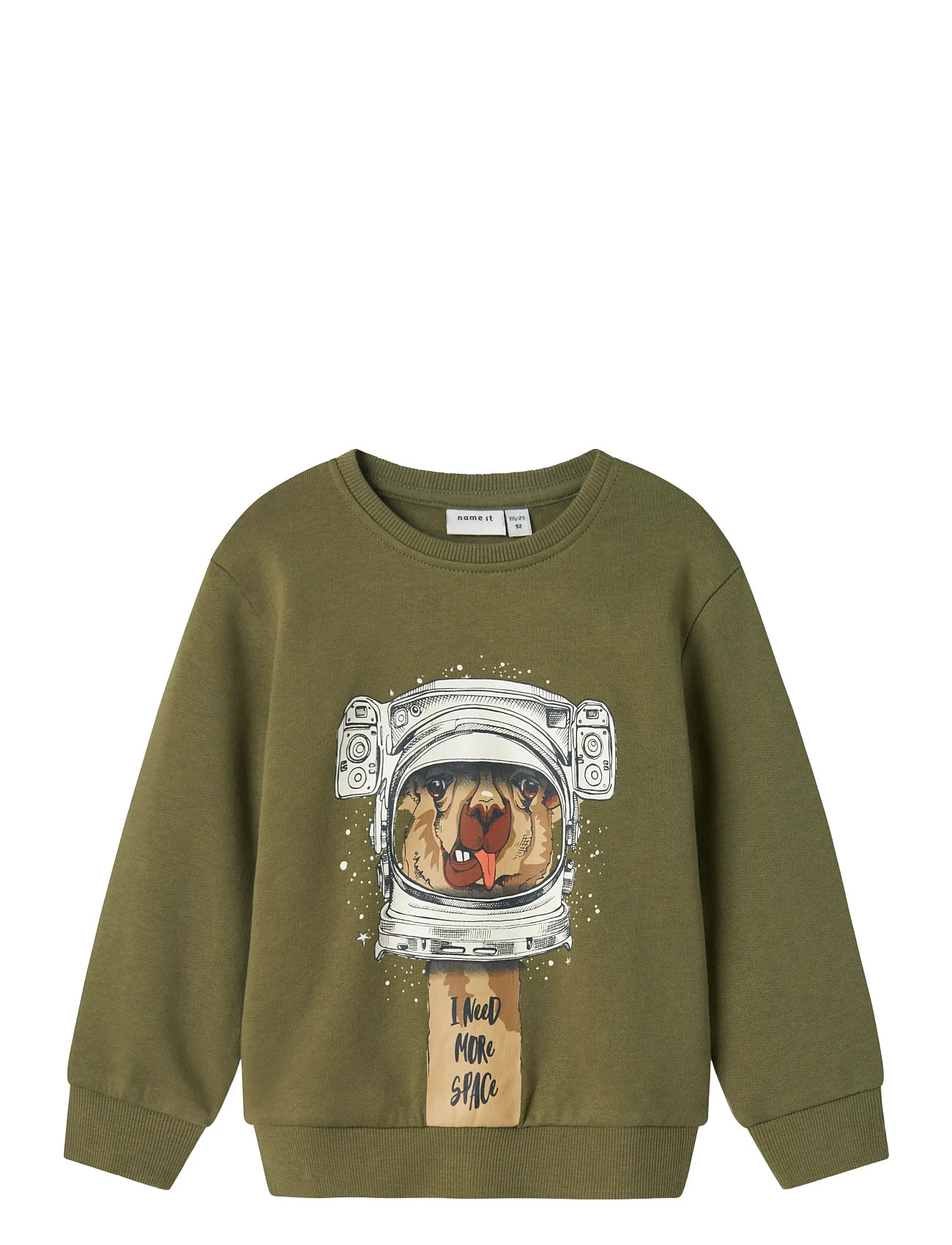 Nmmobanno Ls Loose Sweat Bru Pb Green Name It