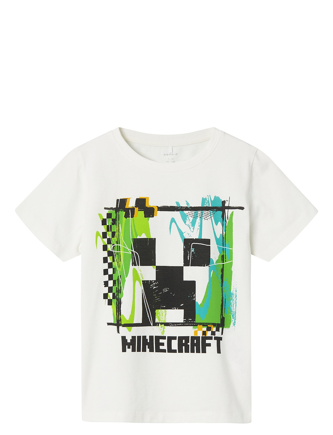 Nkmjoshi Minecraft Ss Top Box Bfu Tops T-Kortærmet Skjorte White Name It