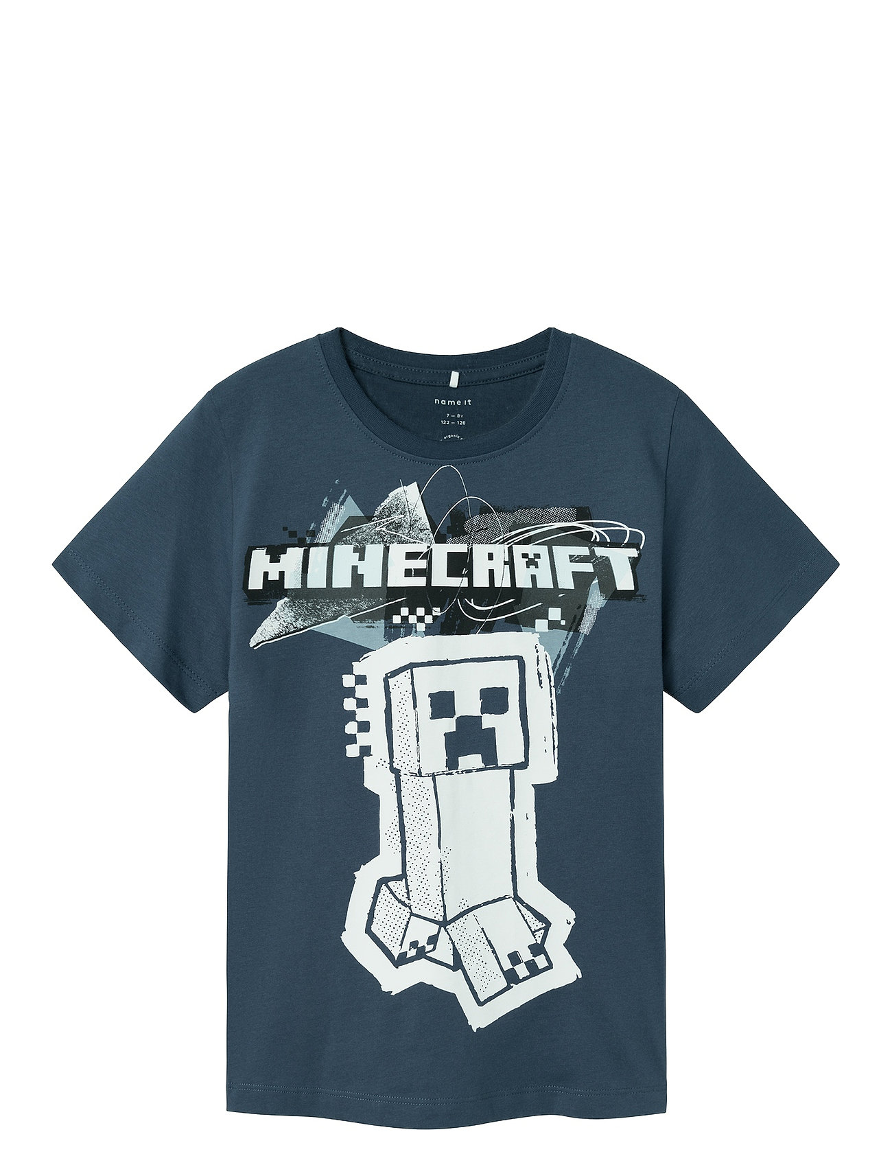 Nkmjin Minecraft Ss Top Box Noos Bfu Tops T-Kortærmet Skjorte Blue Name It