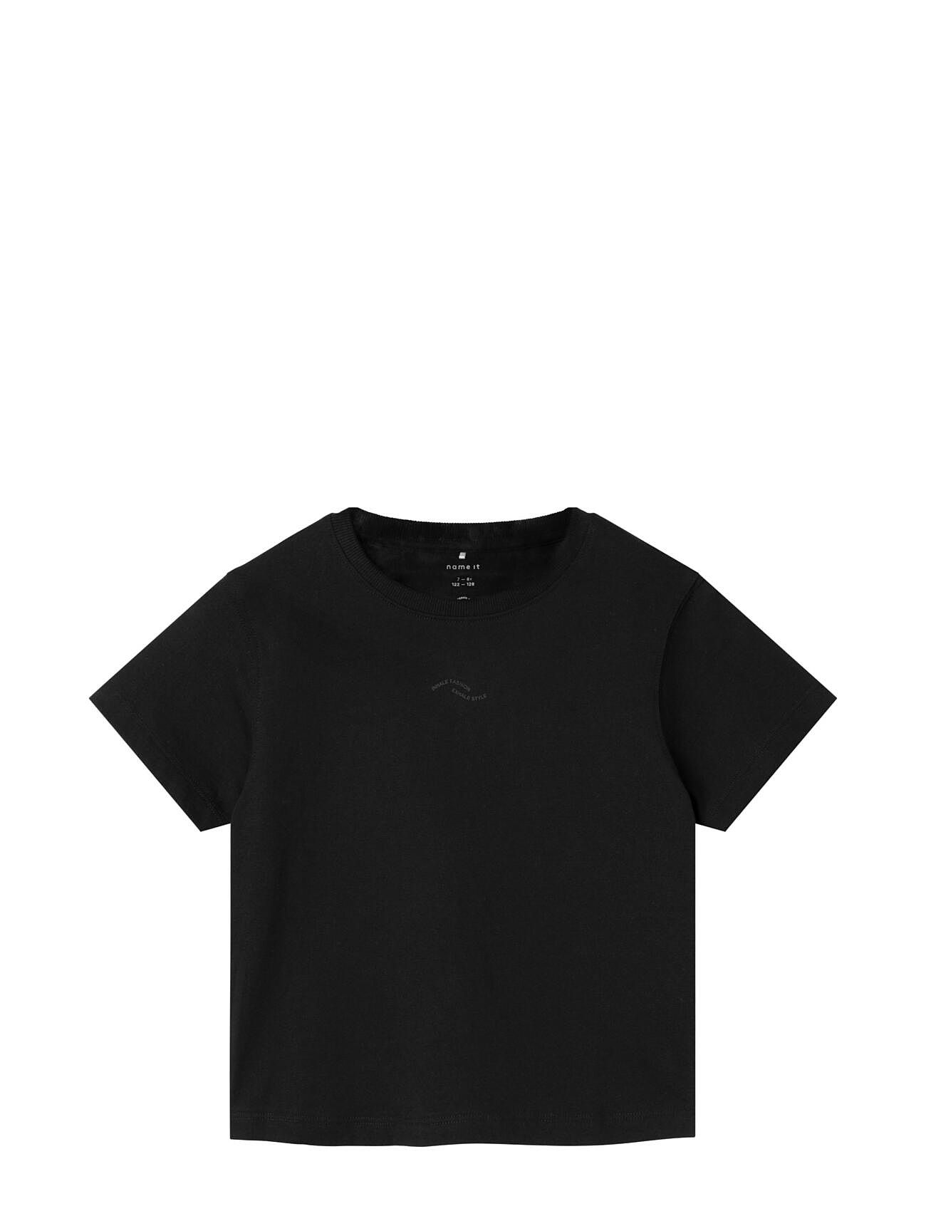 Nkflomster Ss Short Loose Top Black Name It