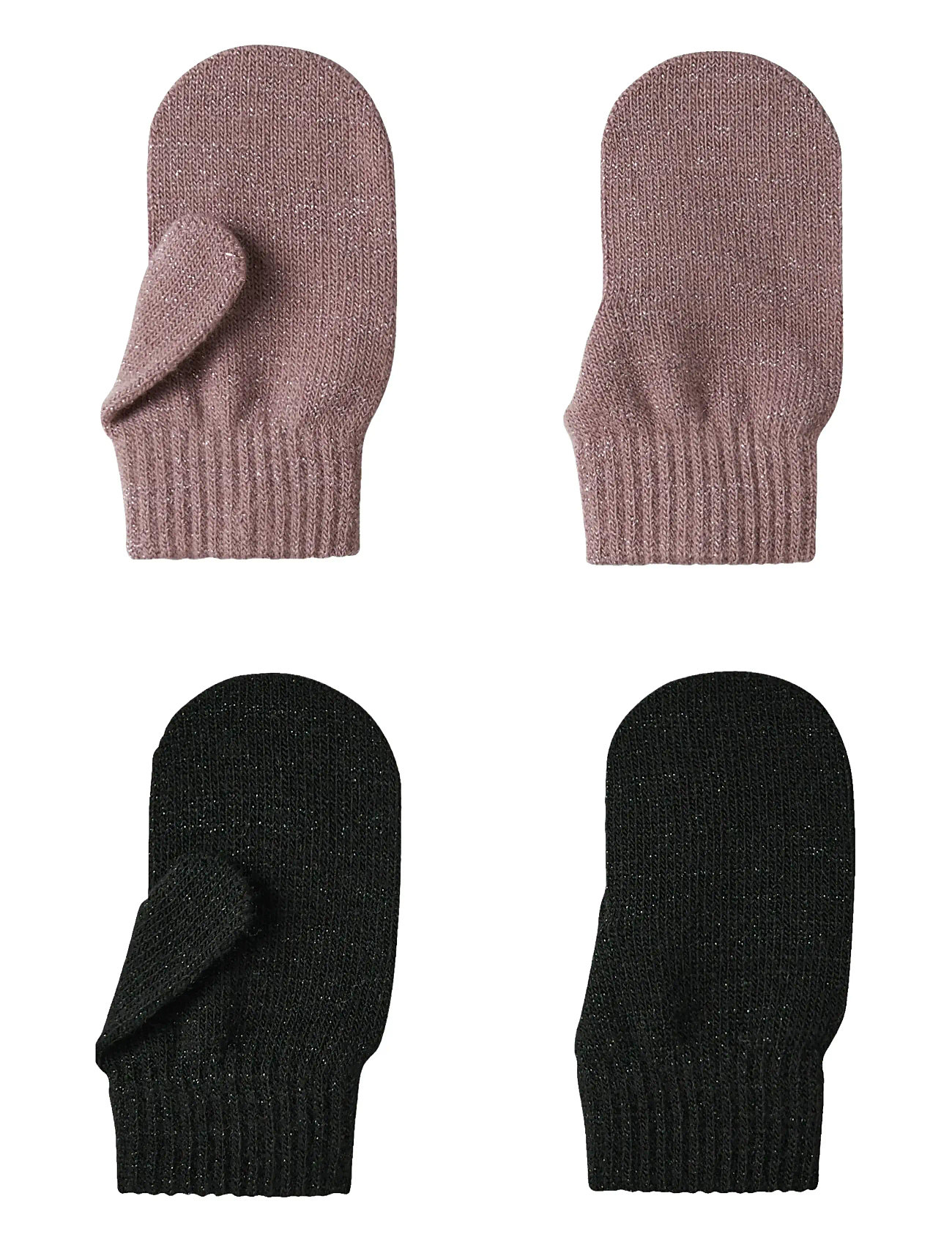 name it Nmfmagic Glitter Mittens 2P, One Size, Multi/patterned, Handsker Og Vanter > Vanter, Børn