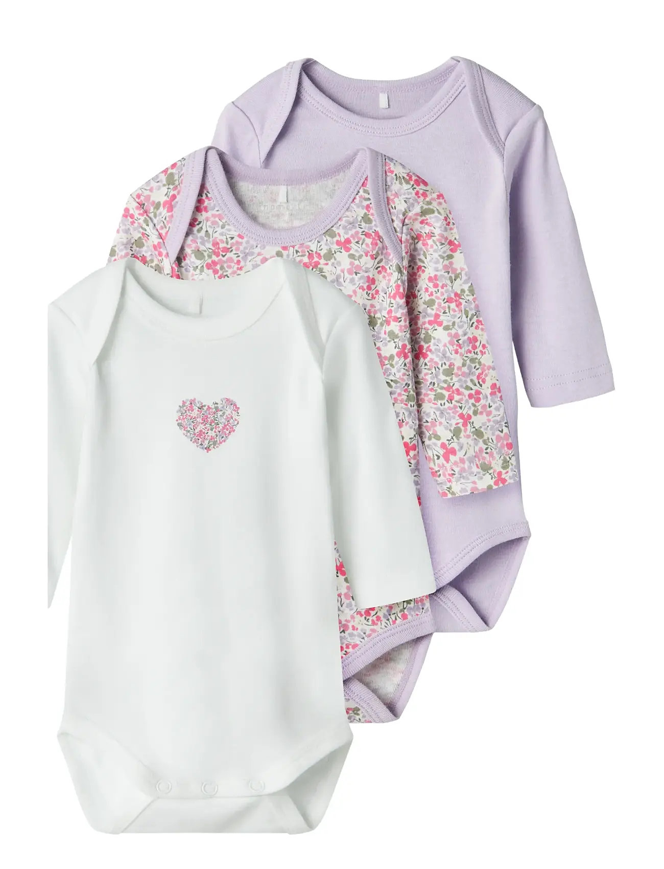 Nbfbody 3P Ls Lilac Petit Flower Noos Purple Name It