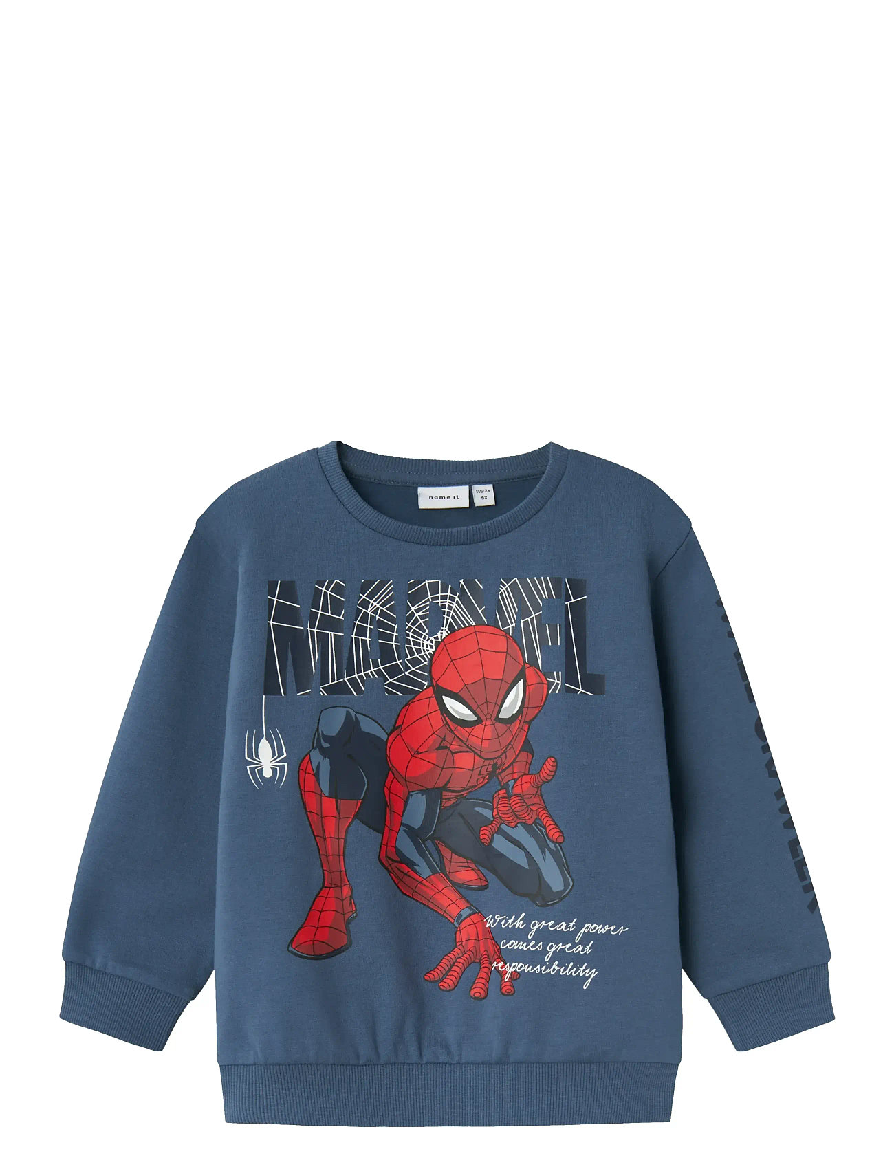 Nmmasist Spider Nreg Sweat Bru Mar Navy Name It